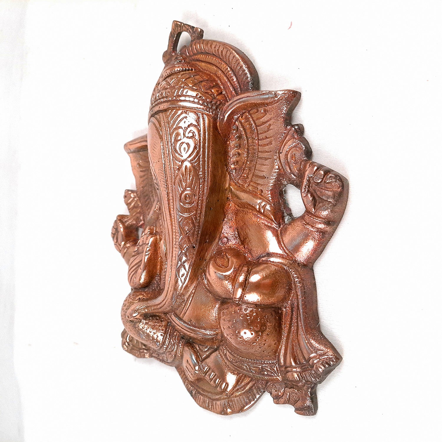 Lord Ganesh Wall Hanging | Ganesha Wall Decor - For Pooja, Home, Entrance Decor & Gifts - 10 Inch - apkamart