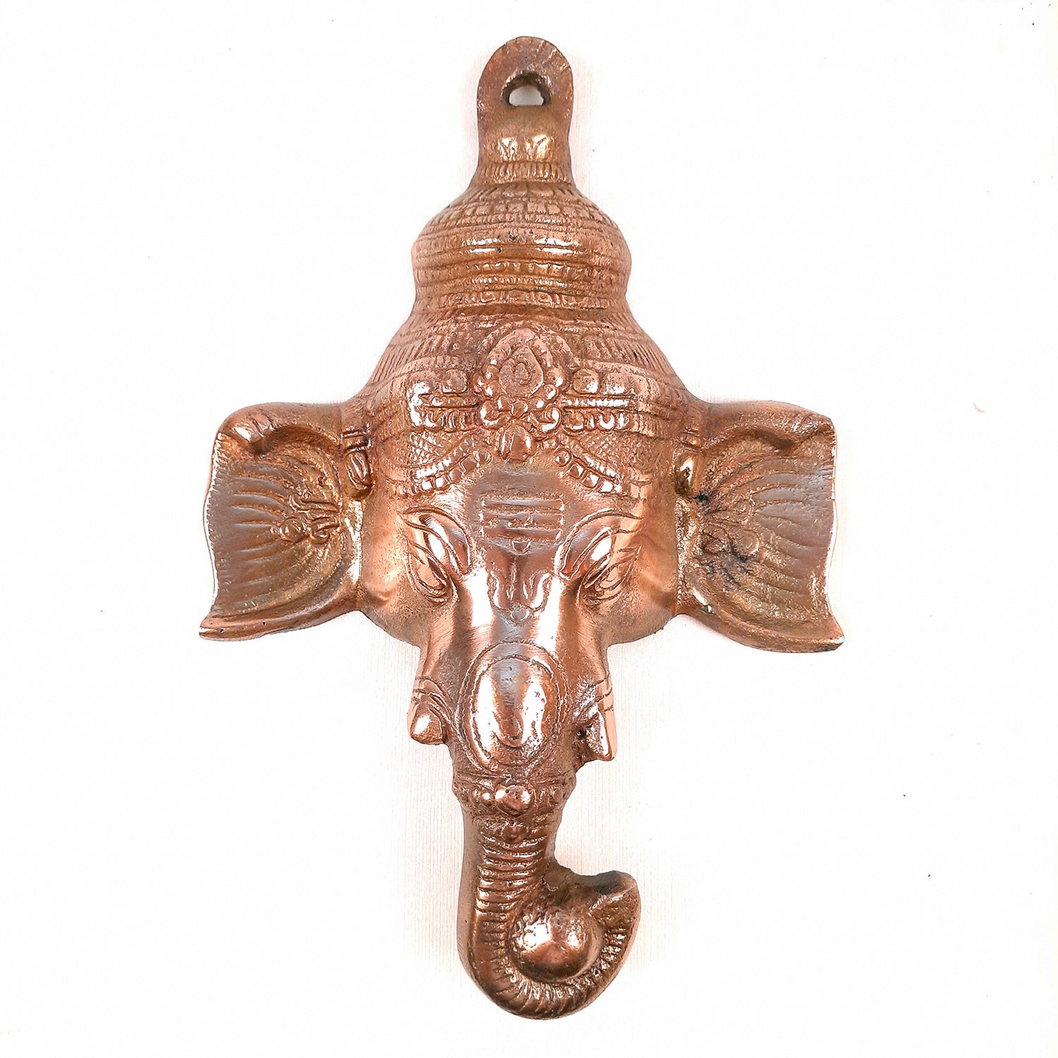 Lord Ganesh Wall Showpiece - Ganesha Face Wall Hanging -10 Inch - apkamart