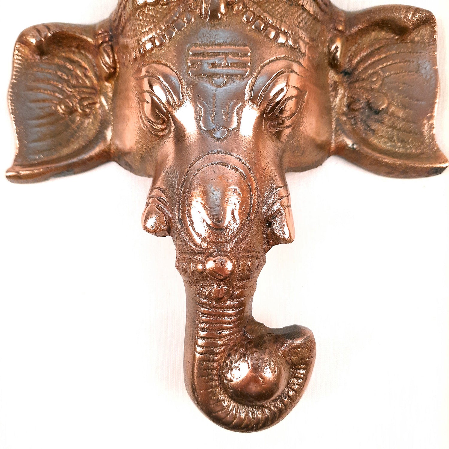 Lord Ganesh Wall Showpiece - Ganesha Face Wall Hanging -10 Inch - apkamart