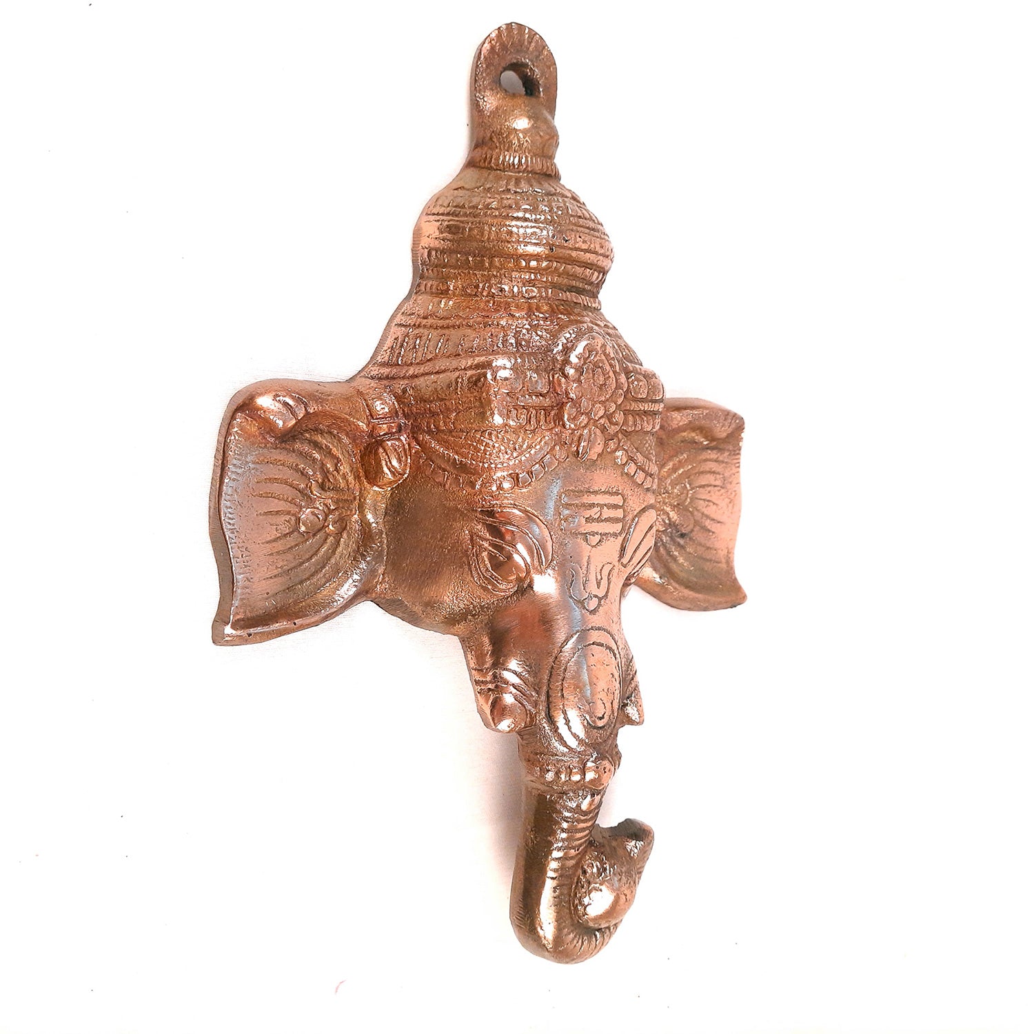 Lord Ganesh Wall Showpiece - Ganesha Face Wall Hanging -10 Inch - apkamart