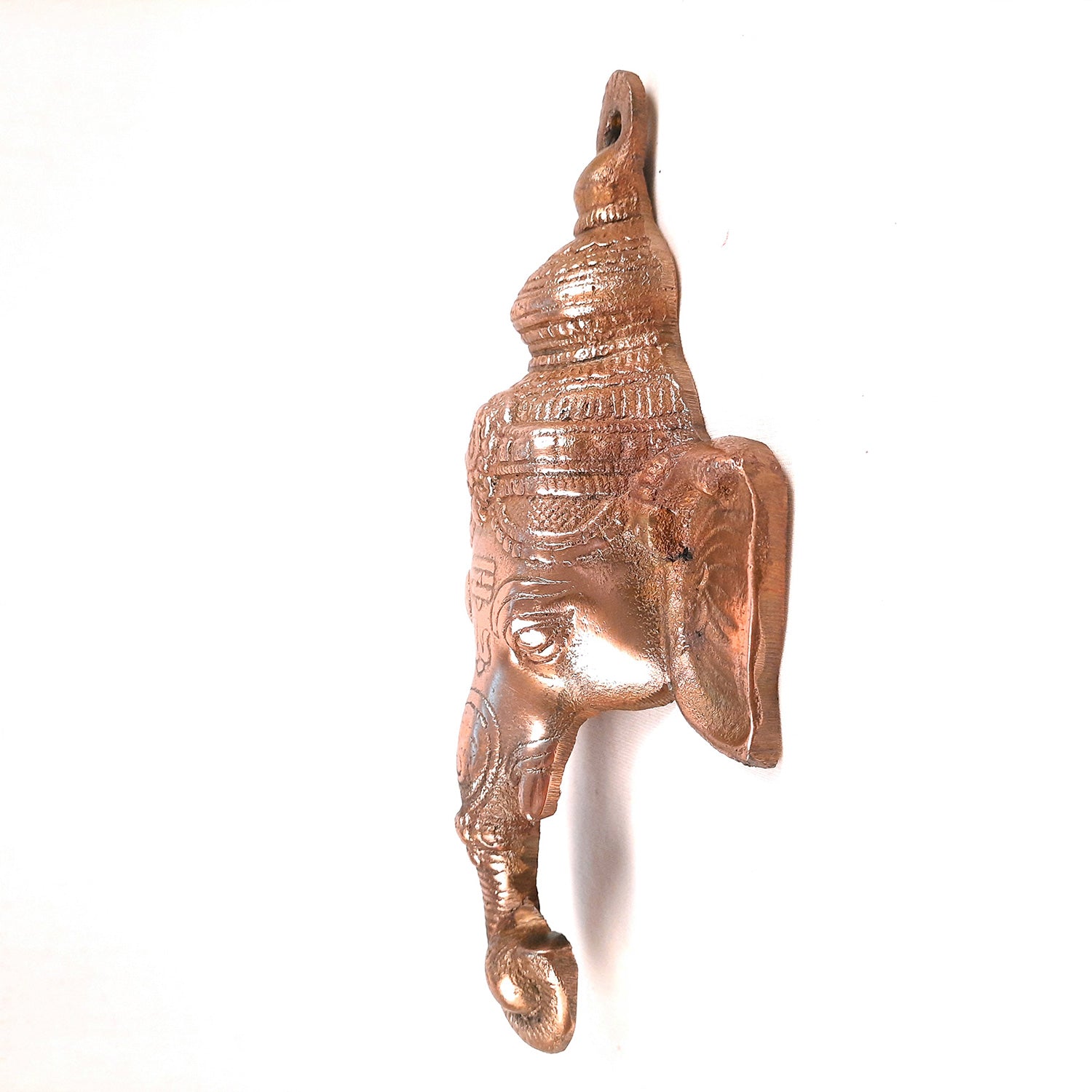 Lord Ganesh Wall Showpiece - Ganesha Face Wall Hanging -10 Inch - apkamart