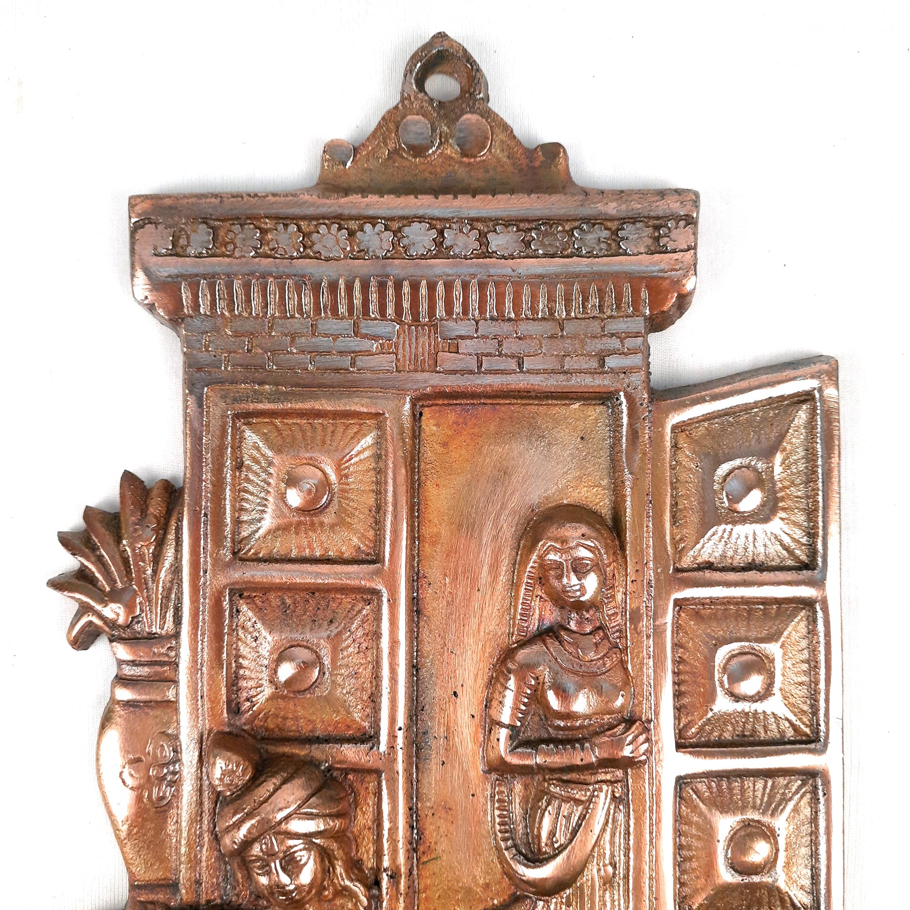 Radha Krishna Wall Hanging - Metal Wall Decor - 13 Inch - apkamart