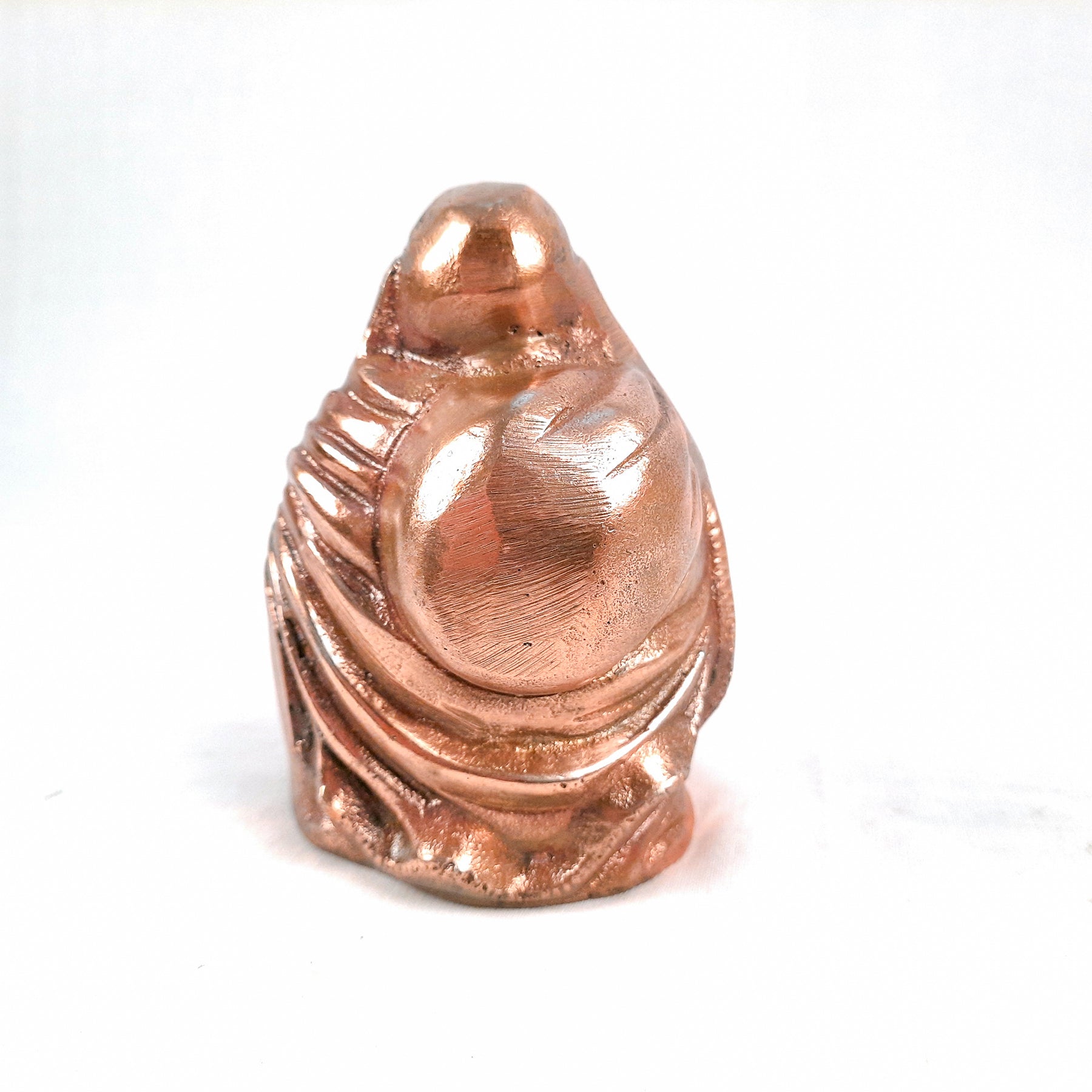 Laughing Buddha With Money Bag Showpiece - For Money, Good Luck, Wealth & Gift- 5 inch-Apkamart