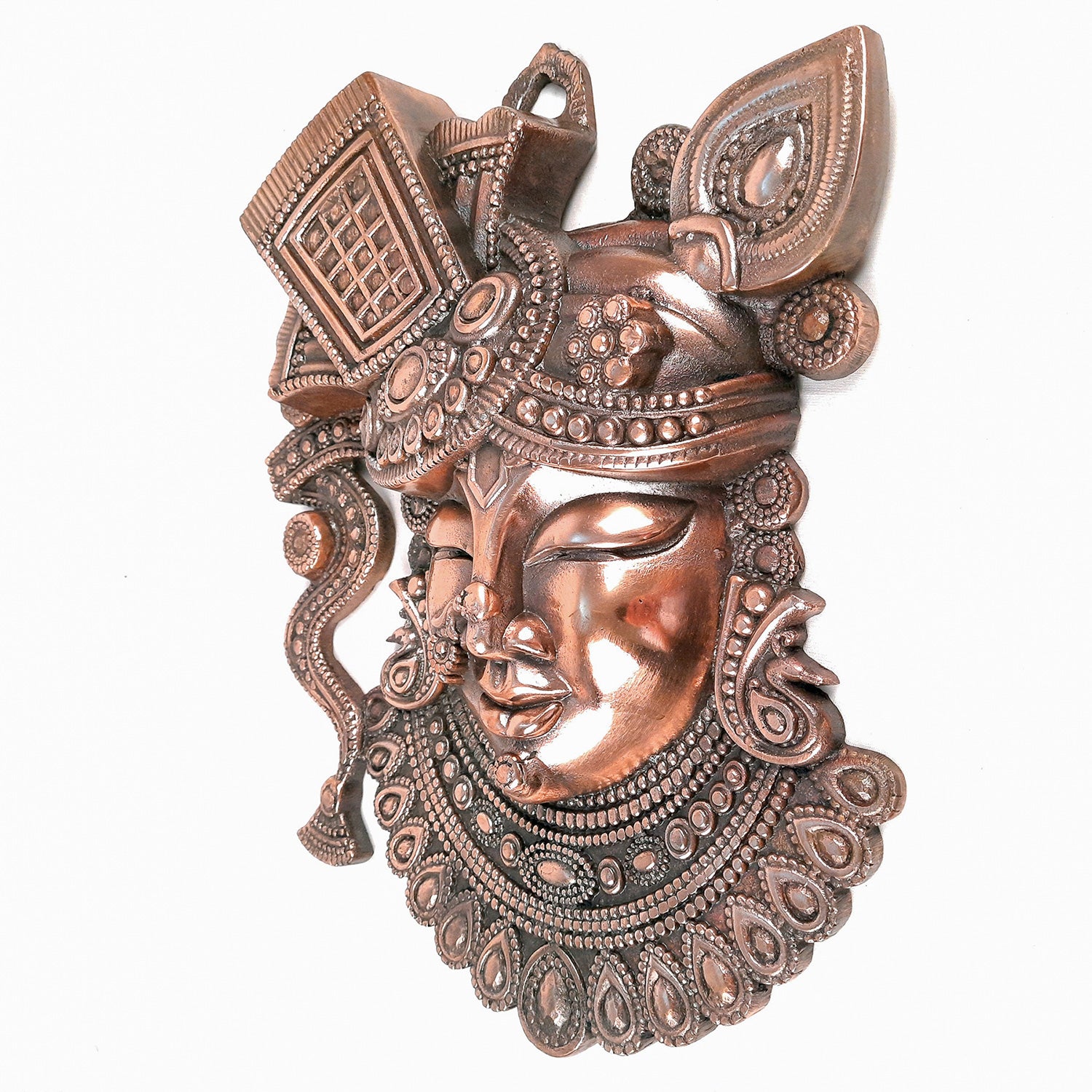 Krishna Shreenathji Wall Hanging | Nathdwara Shrinath Ji Wall Statue Decor - For Home, living Room, Wall Décor & Gifts - 16 inch- Apkamart