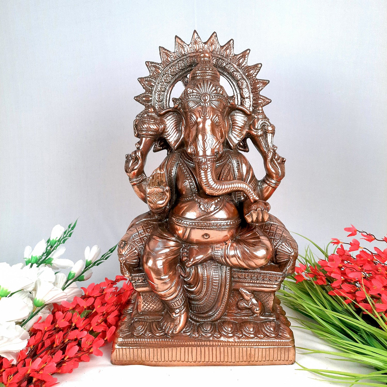 Ganesha Statue | Ganpati Murti for Pooja, Temple & Home - 21 Inch - apkamart