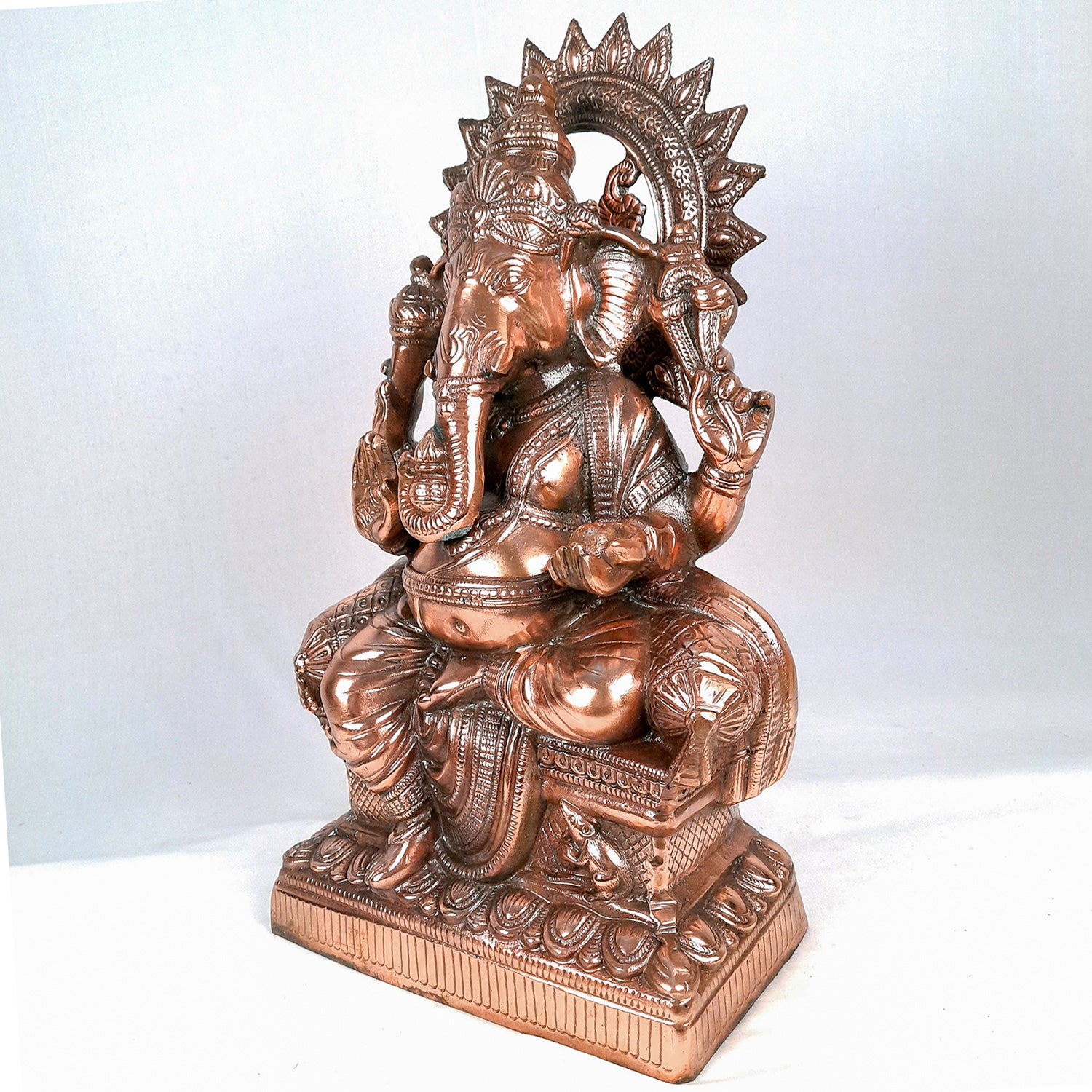 Lord Ganesha Statue | Ganesh Idol | Ganpati Murti - For Puja, Home, Office Decor & Gifts - 22 Inch- apkamart
