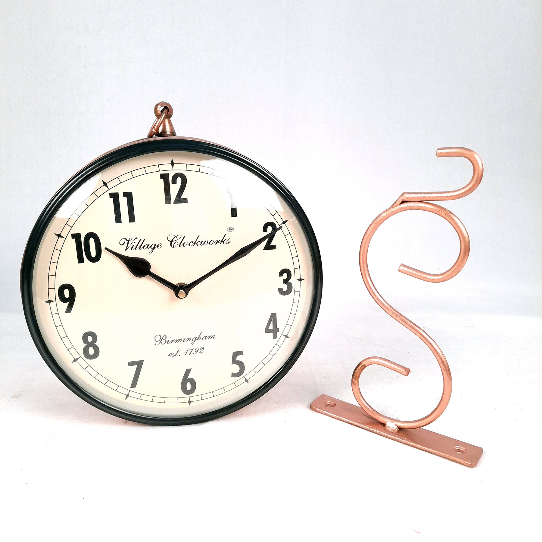 Vintage Clock | Railway Clock - 6 Inch - ApkaMart #Style_Design 2