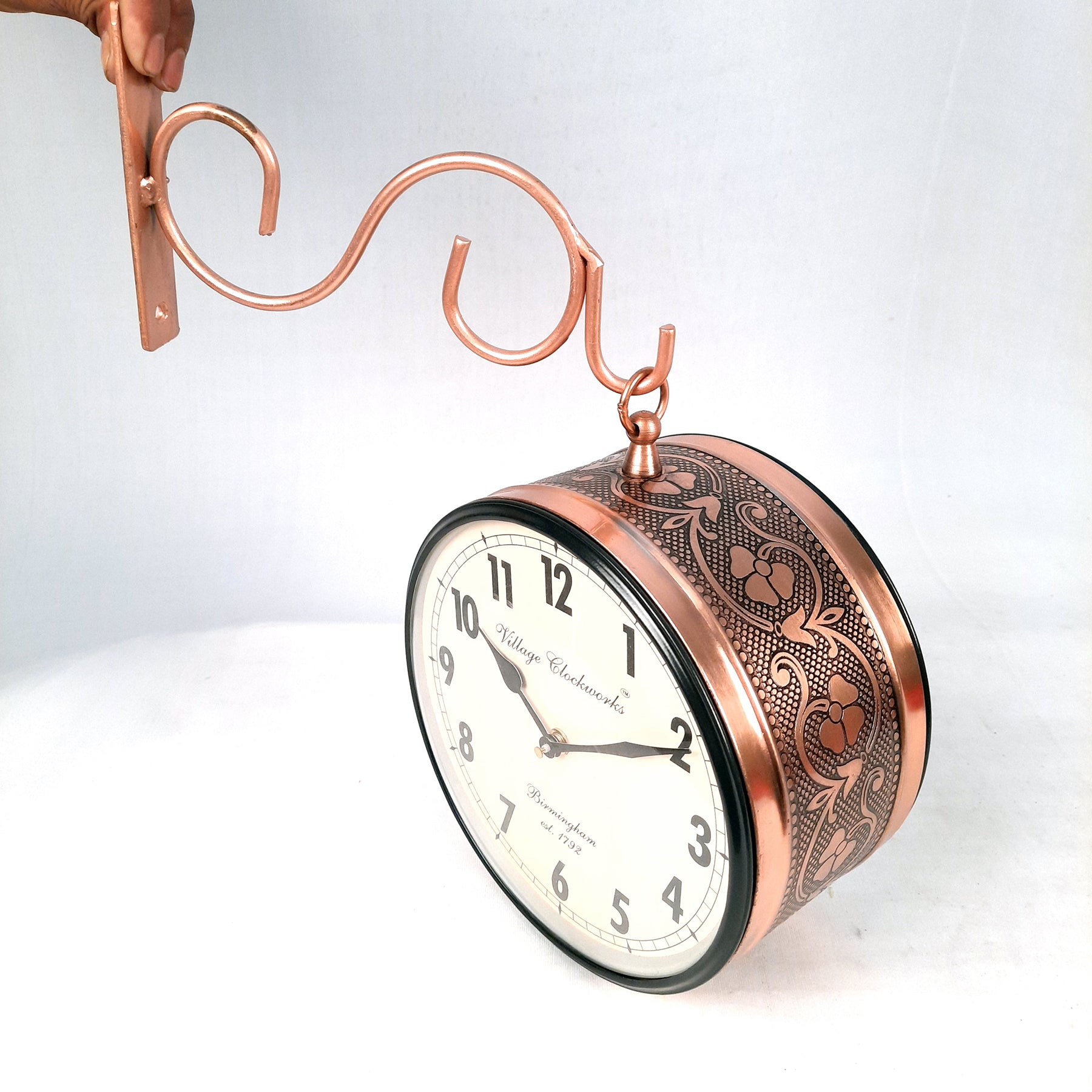 Railway Clock | Victoria Clock - For Wall Decor - 8 Inch-Apkamart #Style_Style 2