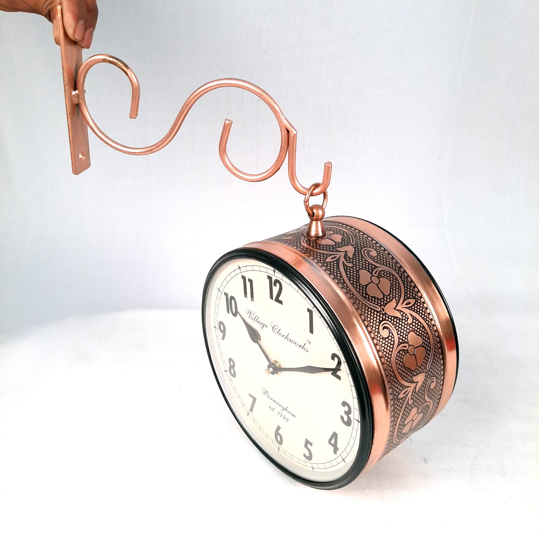 Railway Clock | Victoria Clock - For Wall Decor - 8 Inch-Apkamart #Style_Style 2