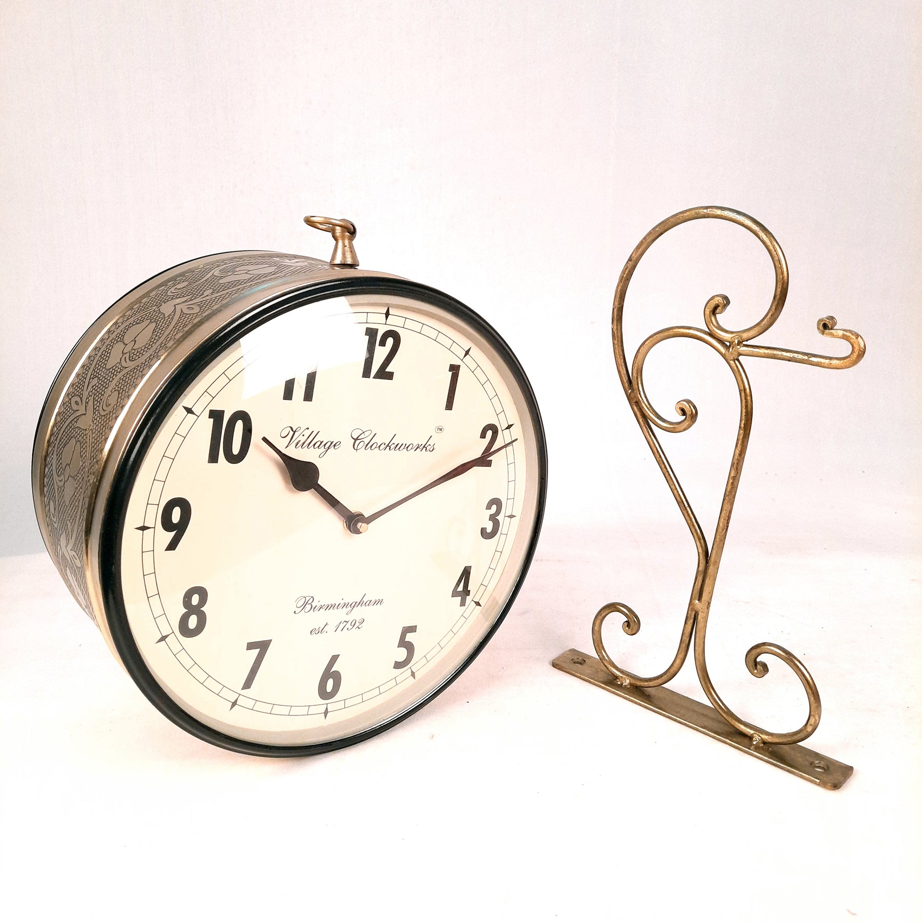 Railway Station Clock - For Home & Wall Décor - 10 Inch - ApkaMart #Style_Style 2