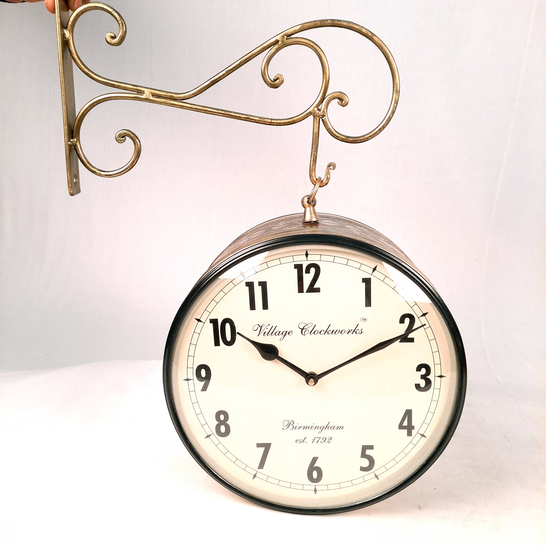 Railway Station Clock - For Home & Wall Décor - 10 Inch - ApkaMart #Style_Style 2