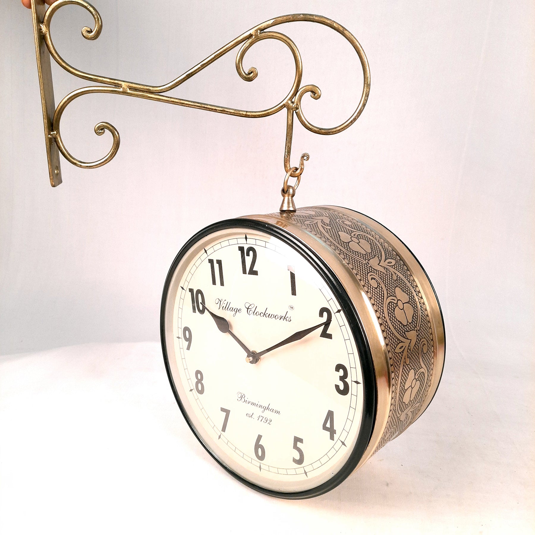 Railway Station Clock - For Home & Wall Décor - 10 Inch - ApkaMart #Style_Style 2