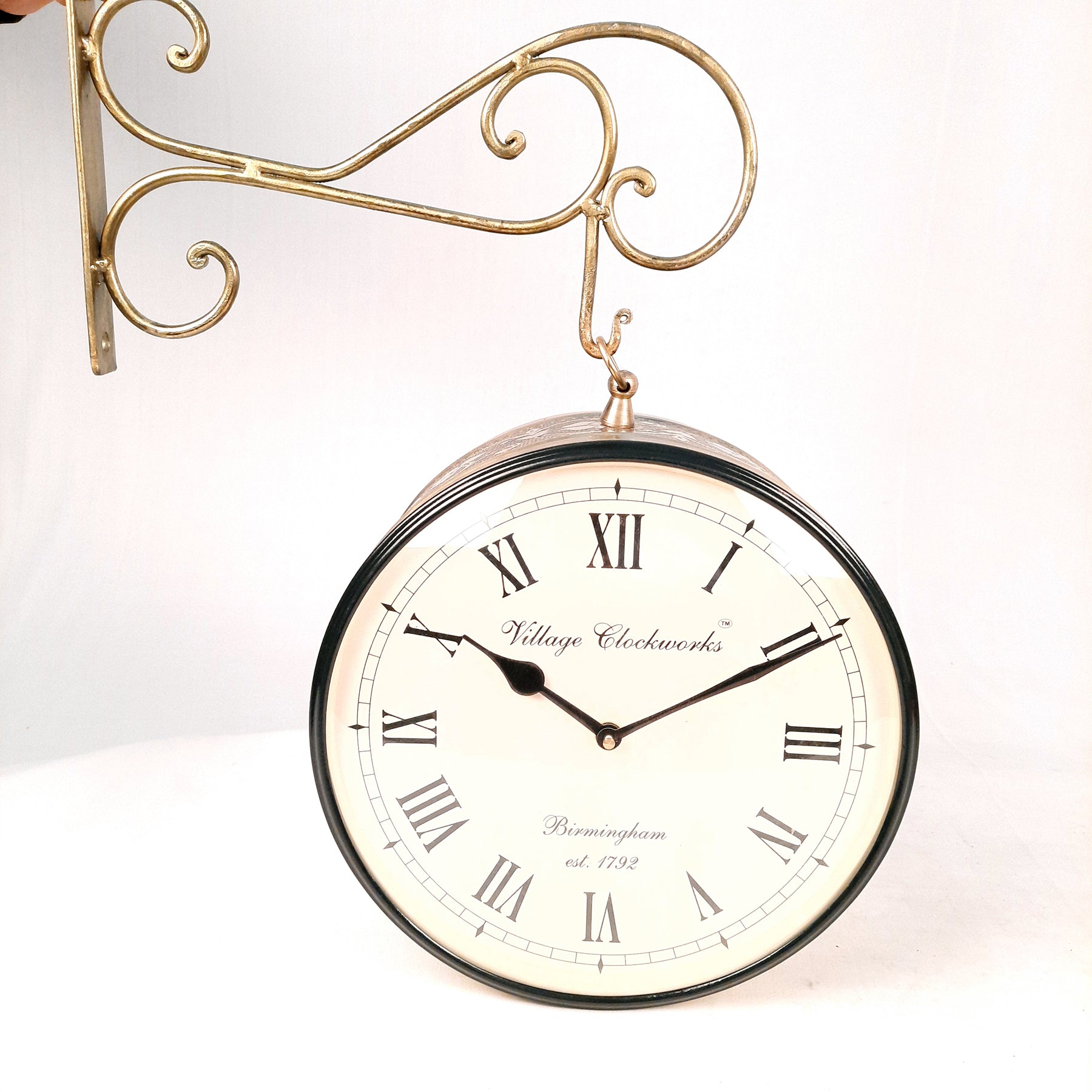 Railway Station Clock - For Home & Wall Décor - 10 Inch - ApkaMart #Style_Style 2