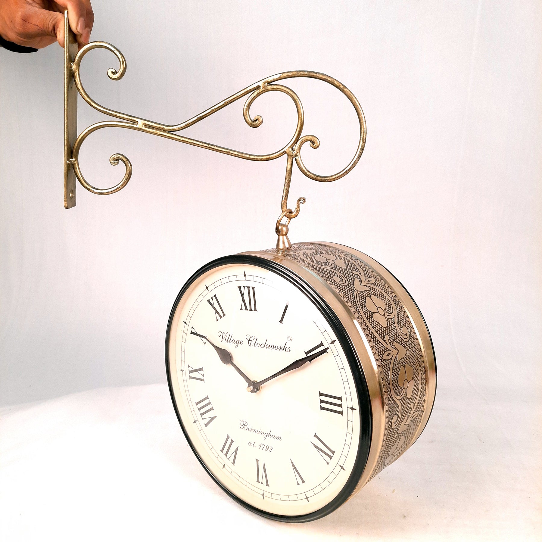 Railway Station Clock - For Home & Wall Décor - 10 Inch - ApkaMart #Style_Style 2