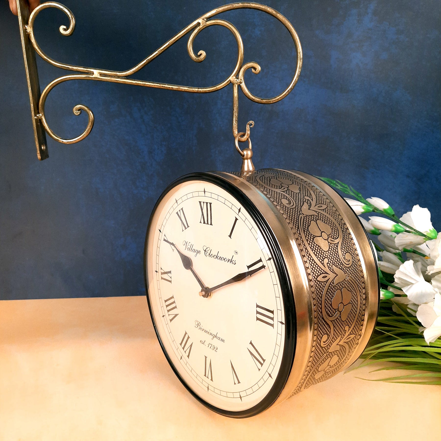 Railway Station Clock - For Home & Wall Décor - 10 Inch - ApkaMart #Style_Style 2