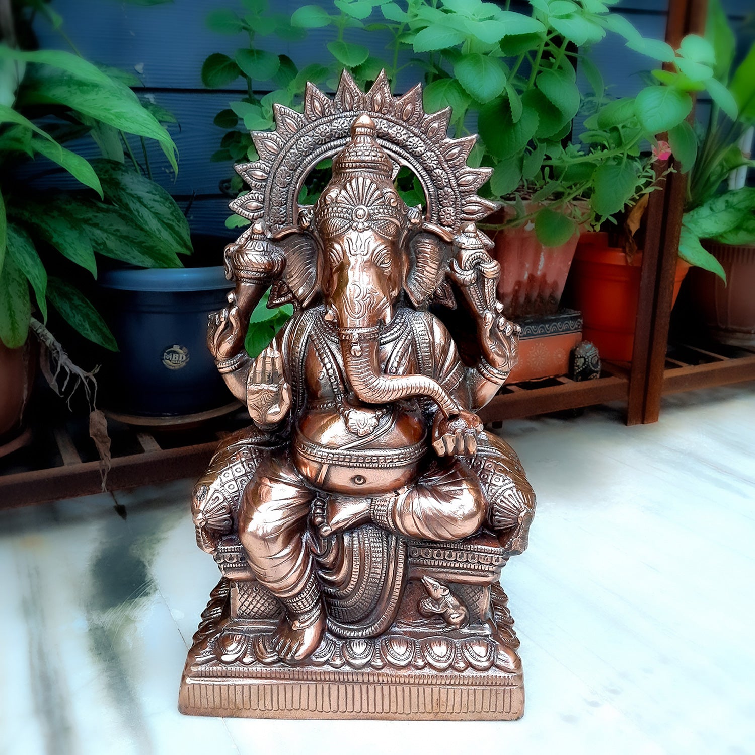 Ganesha Statue | Ganpati Murti for Pooja, Temple & Home - 21 Inch - apkamart