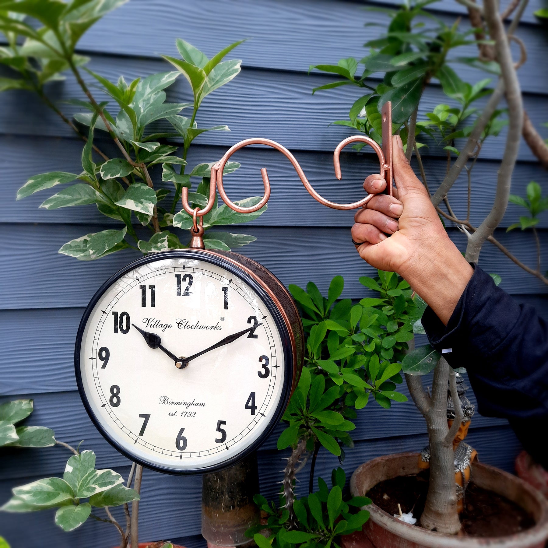 Railway Clock | Victoria Clock - For Wall Decor - 8 Inch-Apkamart #Style_Style 2