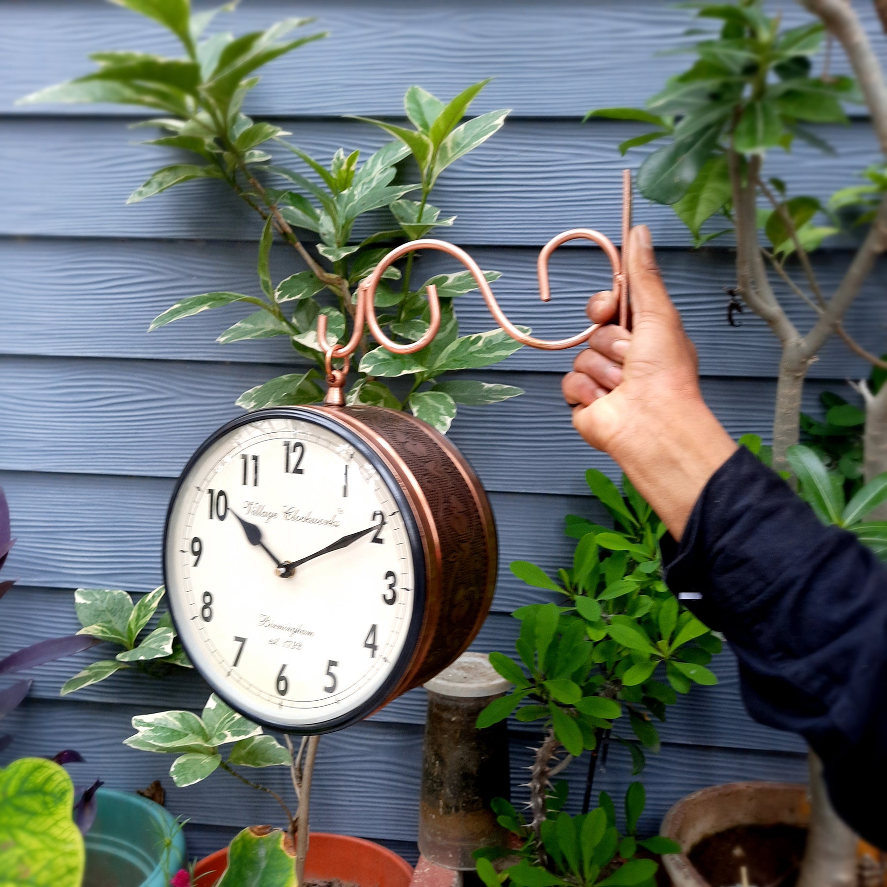 Railway Clock | Victoria Clock - For Wall Decor - 8 Inch-Apkamart #Style_Style 2