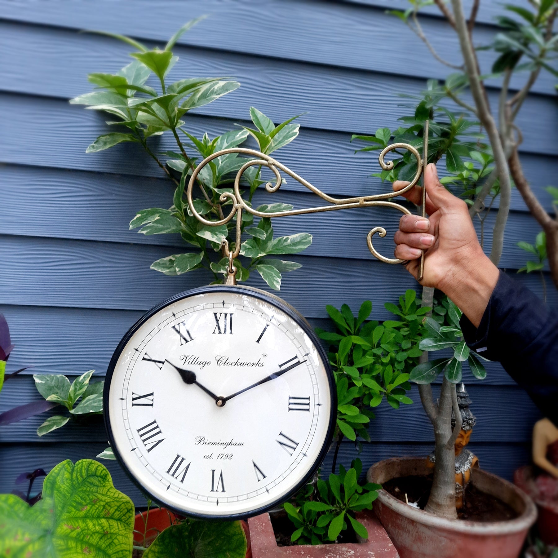 Railway Station Clock - For Home & Wall Décor - 10 Inch - ApkaMart #Style_Style 2