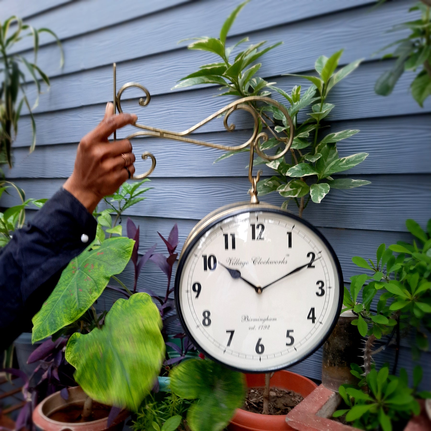 Railway Station Clock - For Home & Wall Décor - 10 Inch - ApkaMart #Style_Style 2