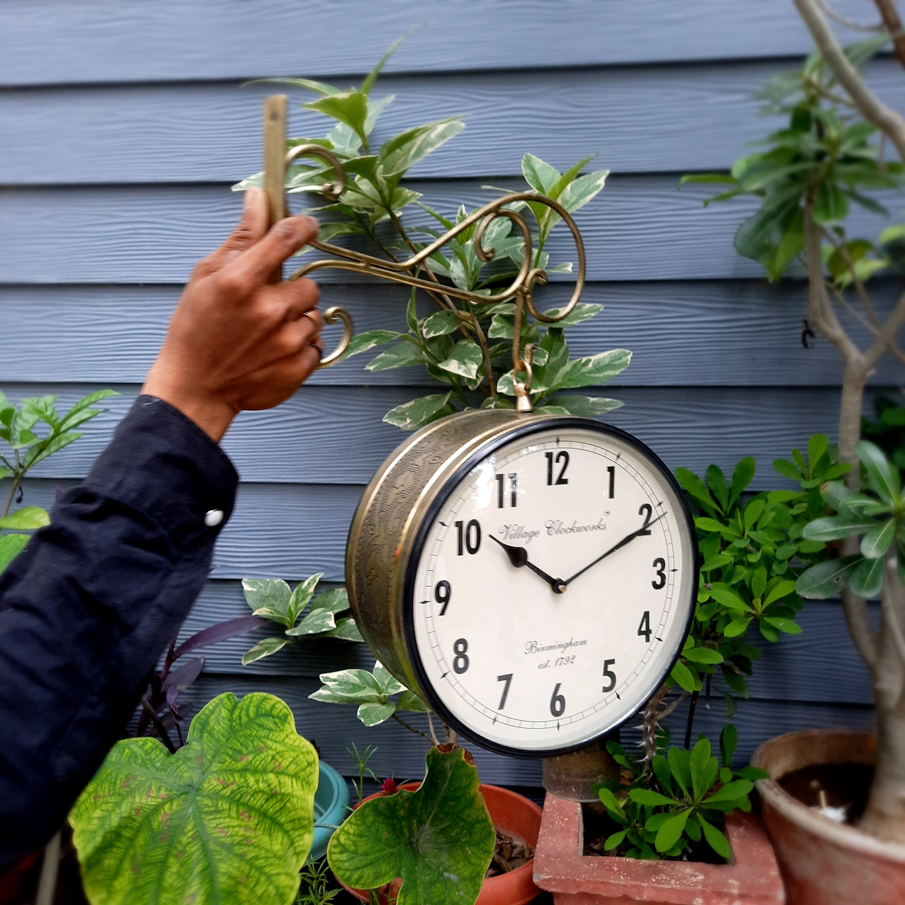 Railway Station Clock - For Home & Wall Décor - 10 Inch - ApkaMart #Style_Style 2