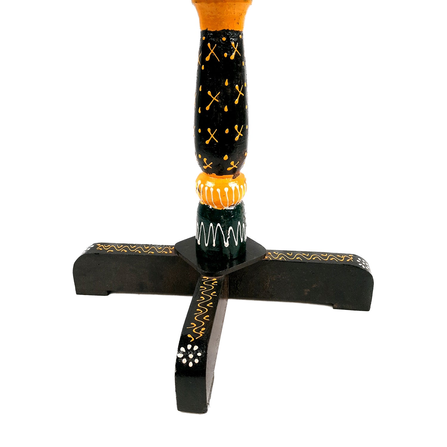 Side Table Stool Wooden | End Table | - Bani Thani Design - for Living Room, Home & Corner Decor & Gifts - 16 inch - apkamart #Style_Pack of 2