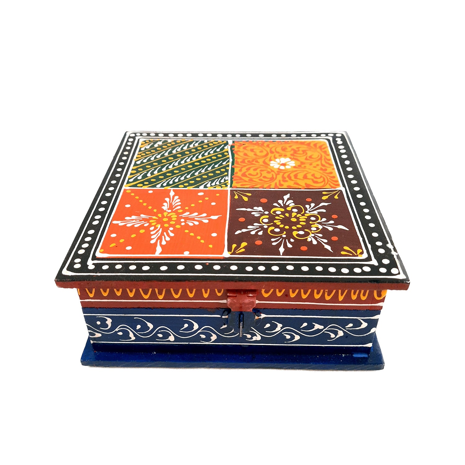 Jewelry Box Organizer | Wooden Box | Jewellery Box with Lock - 6 Inch-Apkamart #Style_pack of 2