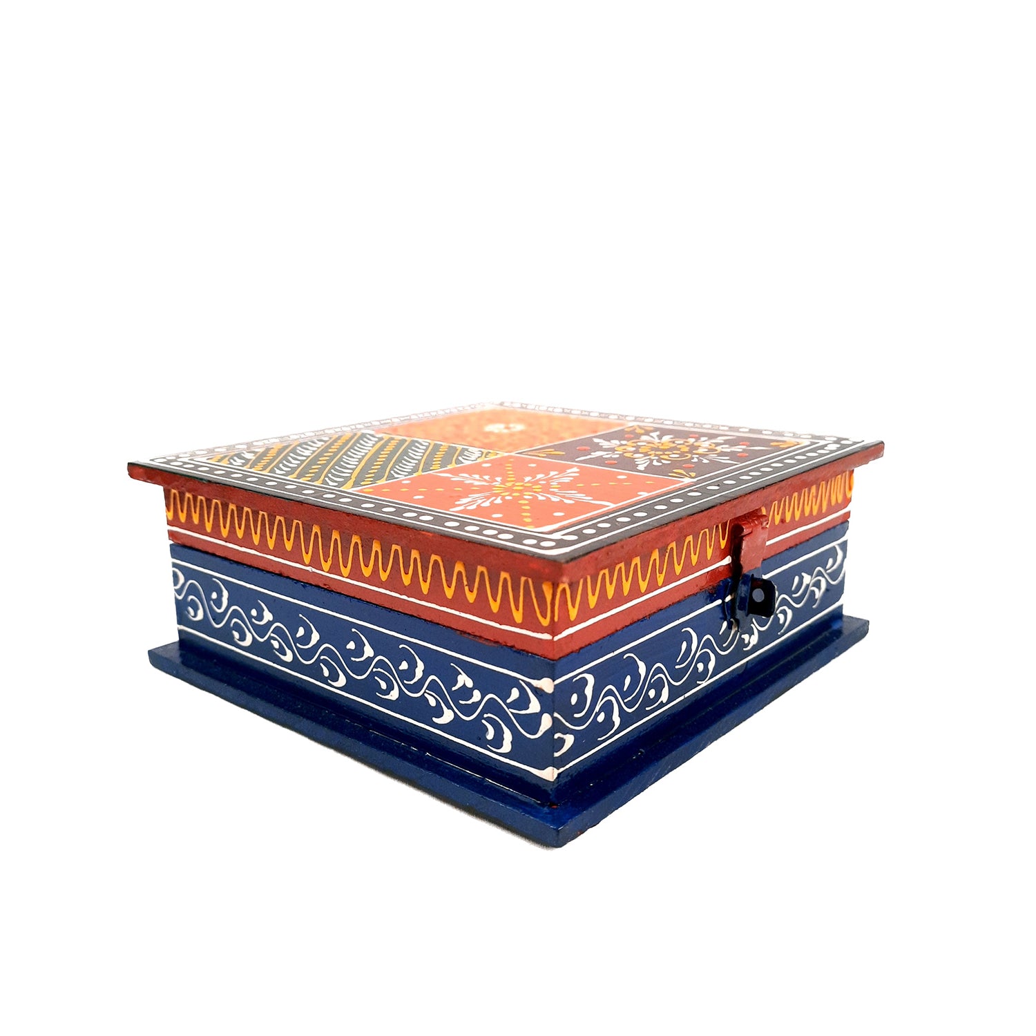 Jewelry Box Organizer | Wooden Box | Jewellery Box with Lock - 6 Inch-Apkamart #Style_pack of 1