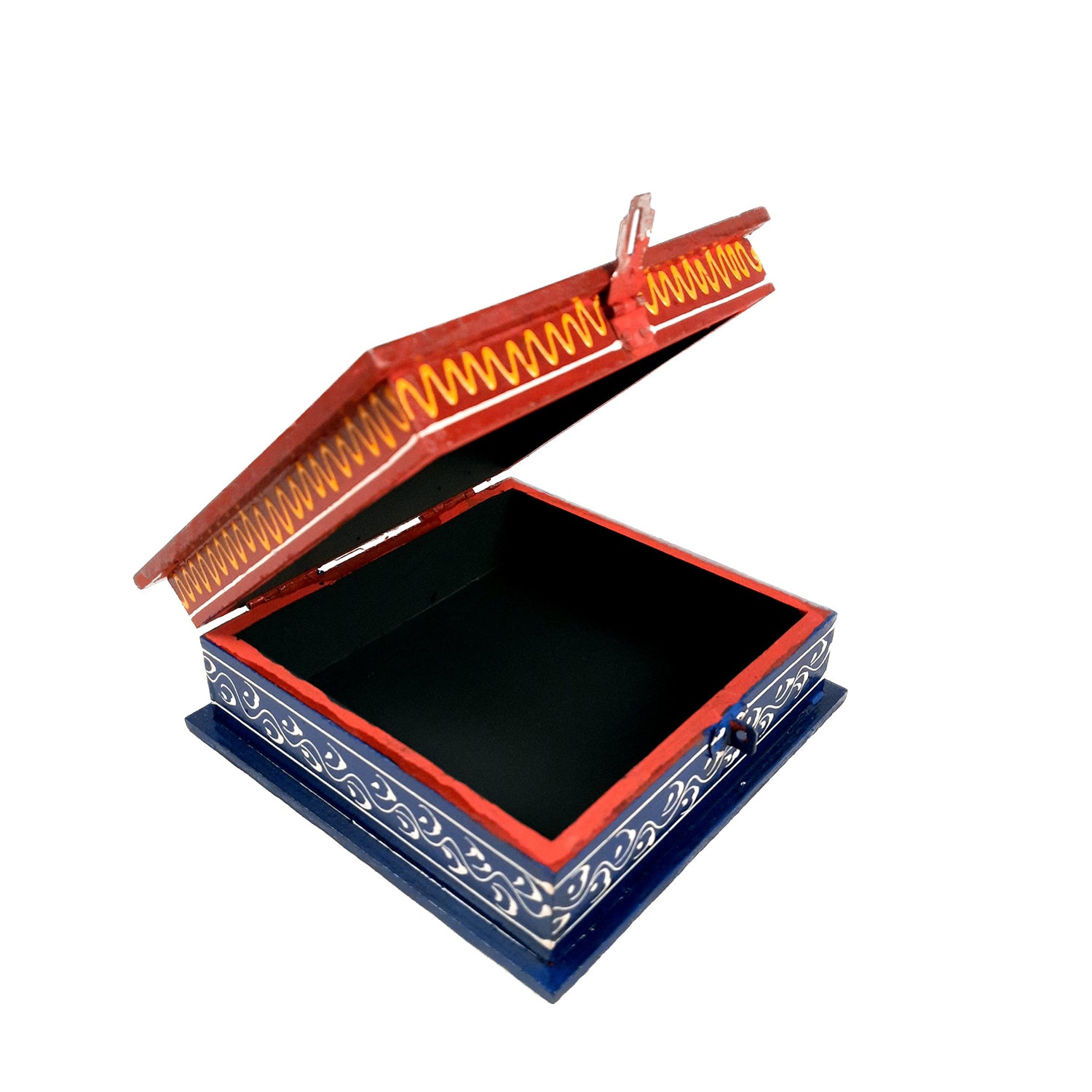 Jewelry Box Organizer | Wooden Box | Jewellery Box with Lock - 6 Inch-Apkamart #Style_pack of 1