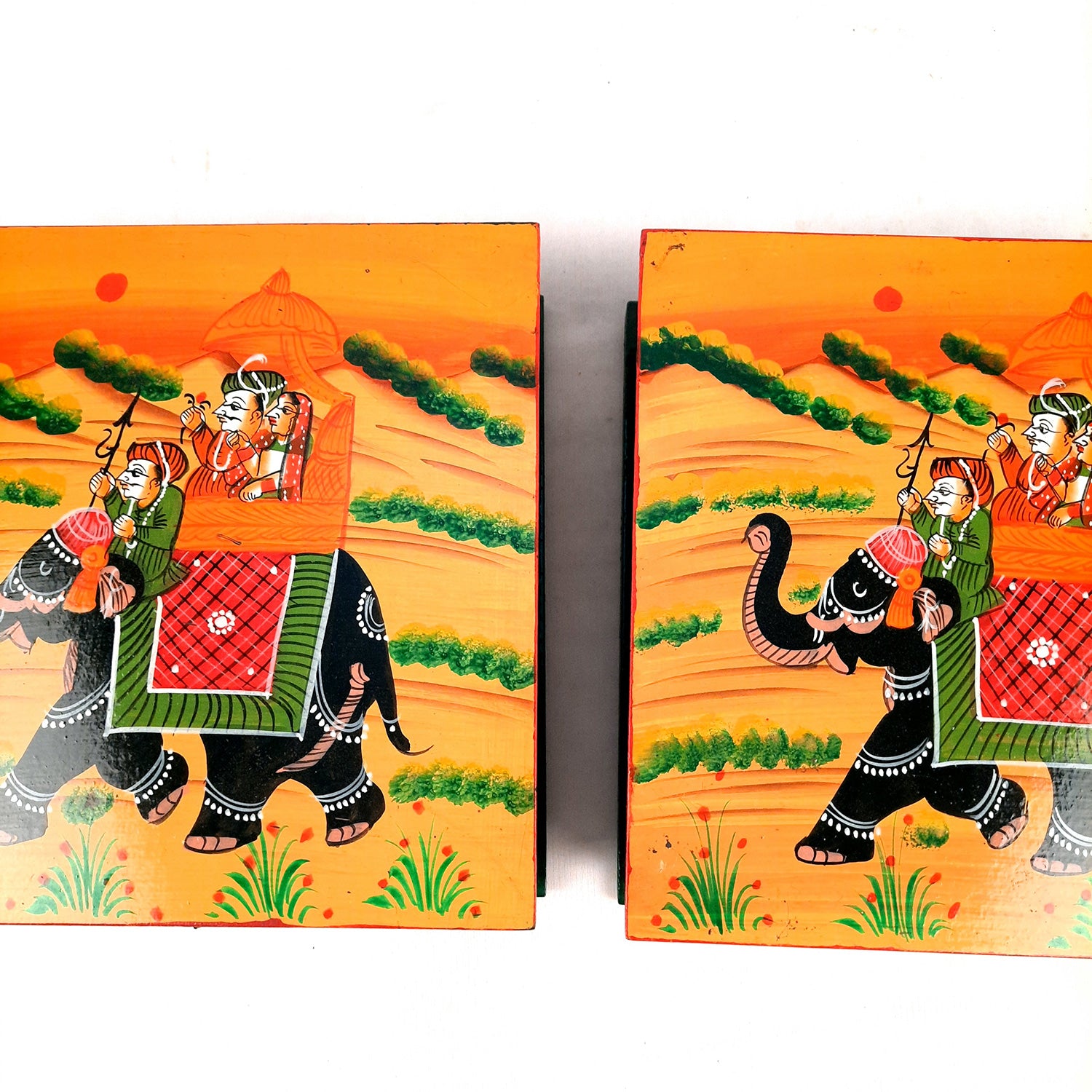 Decorative Box | Jewellery Box for Earrings | Jewellery Organizer - 8 Inch-Apkamart #Style_pack of 2