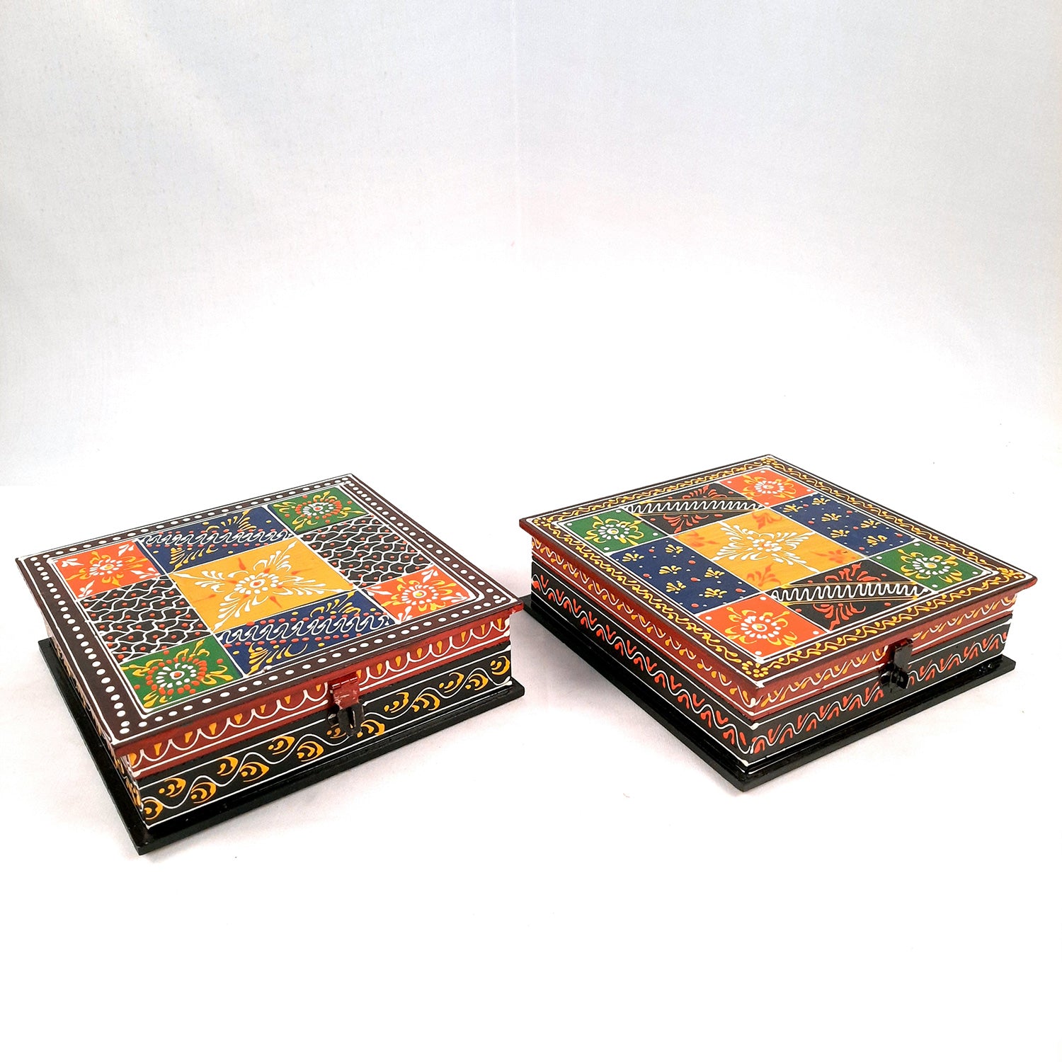 Jewellery Box for Earrings | Jewellery Organizer - 8 Inch- Apkamart #Style_pack of 2