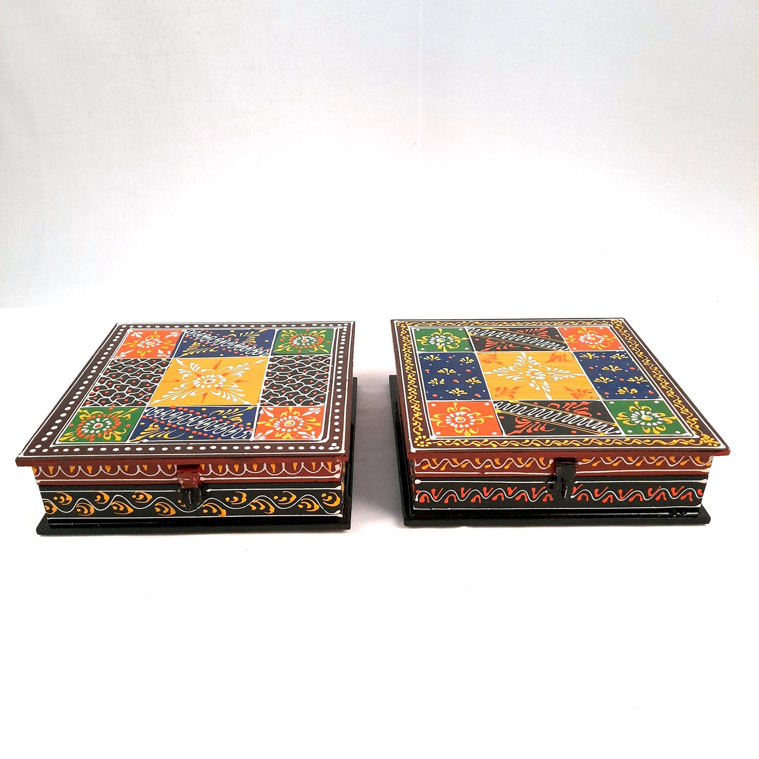 Jewellery Box for Earrings | Jewellery Organizer - 8 Inch- Apkamart #Style_pack of 2