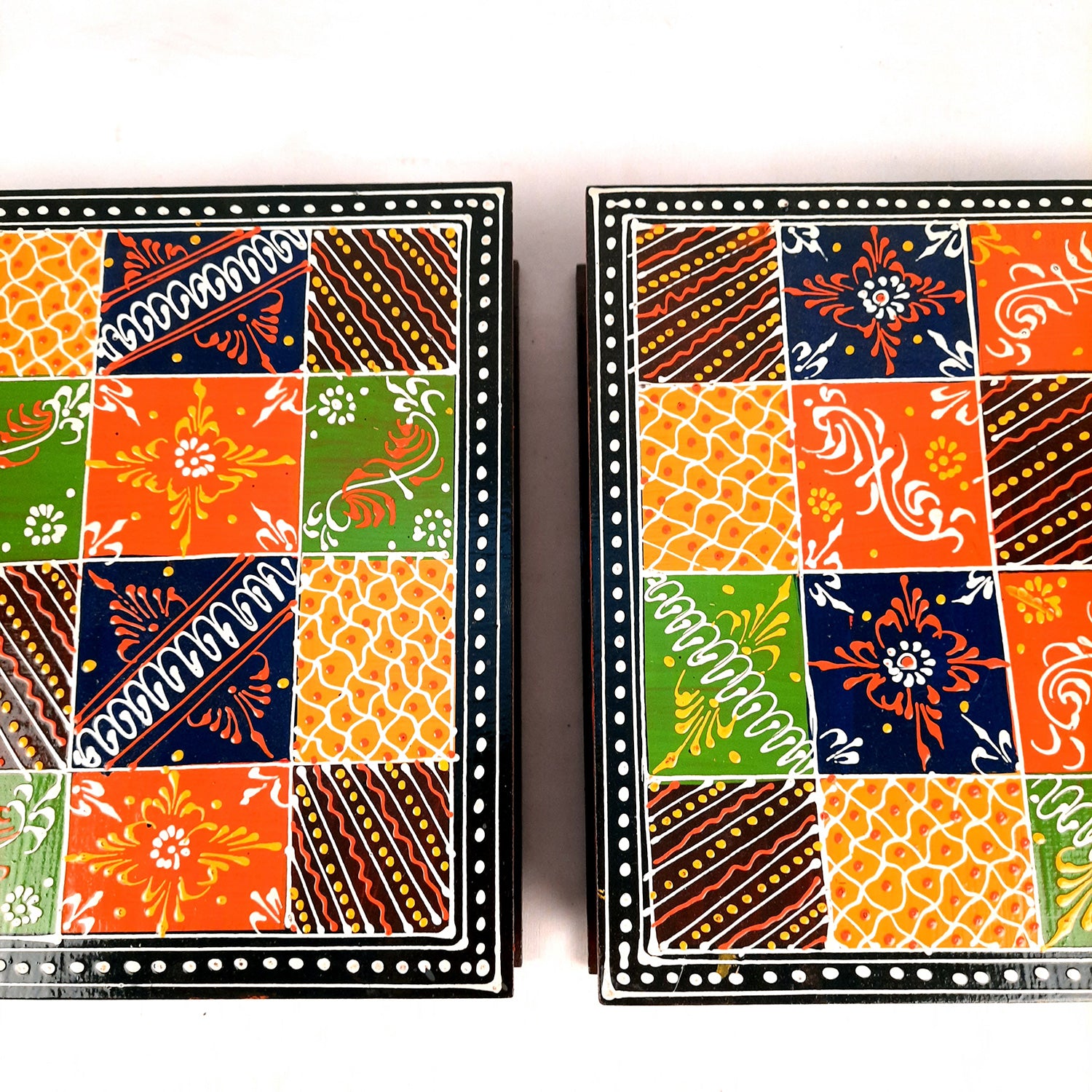 Wooden Jewelry Box | Jewellery Organizer - 10 Inch-Apkamart #Style_pack of 2