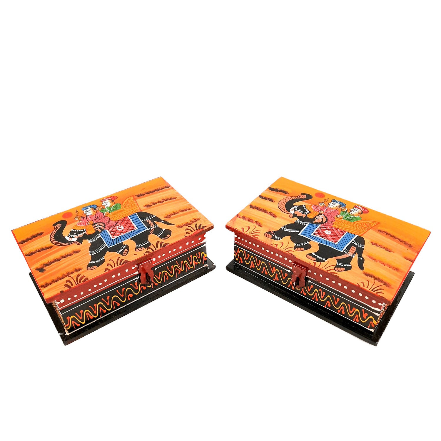 Jewellery Box | Decorative Box - For Earring & Necklace -2 inch-Apkamart #Style_pack of 2