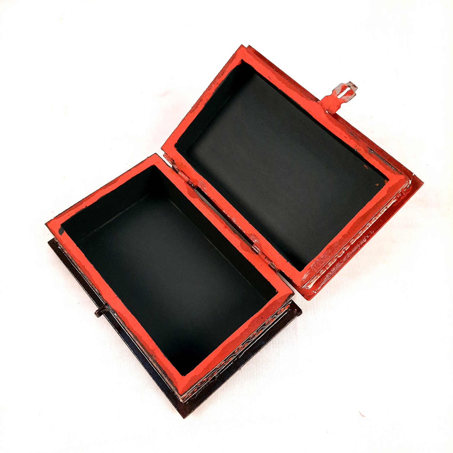 Necklace Box in Mehandi Design | Wooden Jewelry Box for Wedding & Anniversary Gift - 6X4-Apkamart #Style_pack of 2