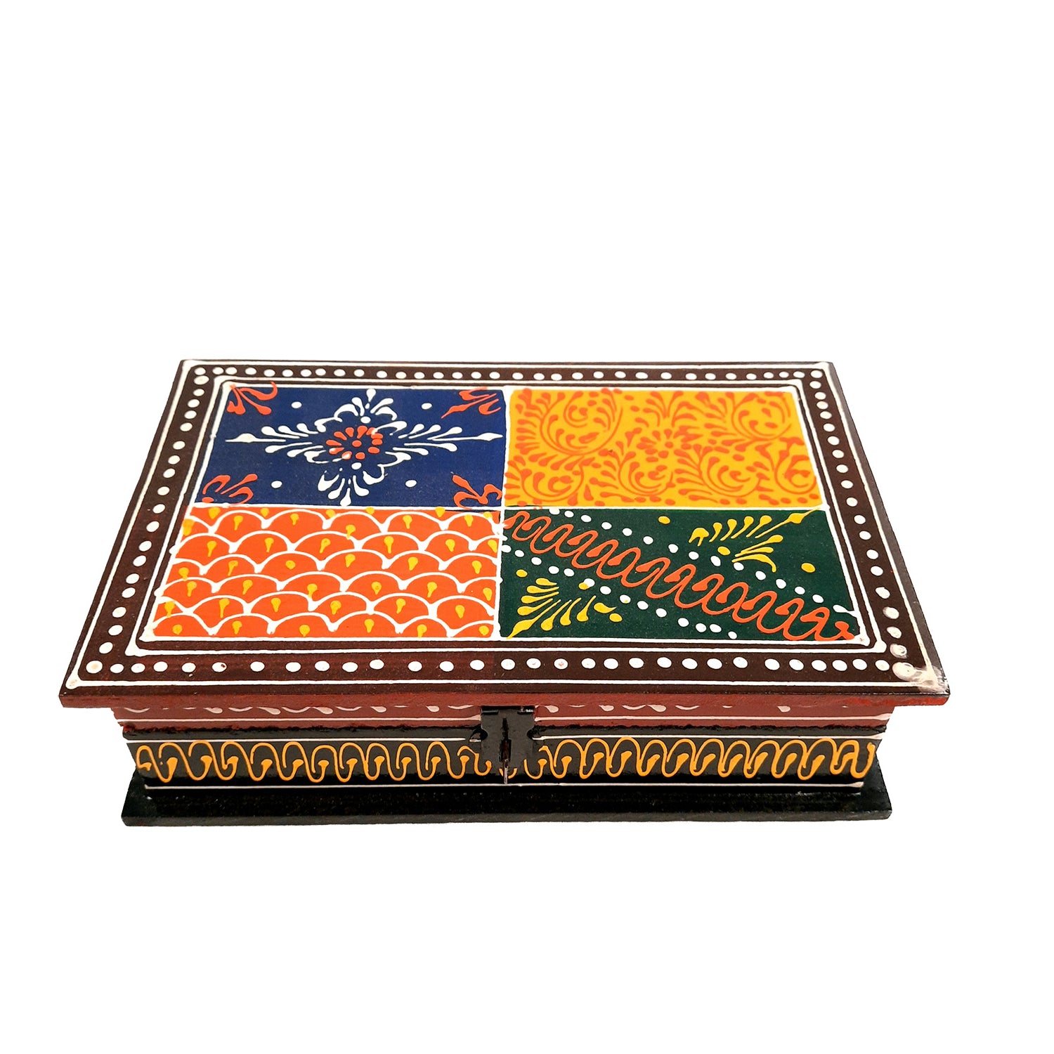 Wooden Box | Jewellery Box with Lock for Wedding & Anniversary Gift - 8X5- Apkamart #Style_Pack of 2