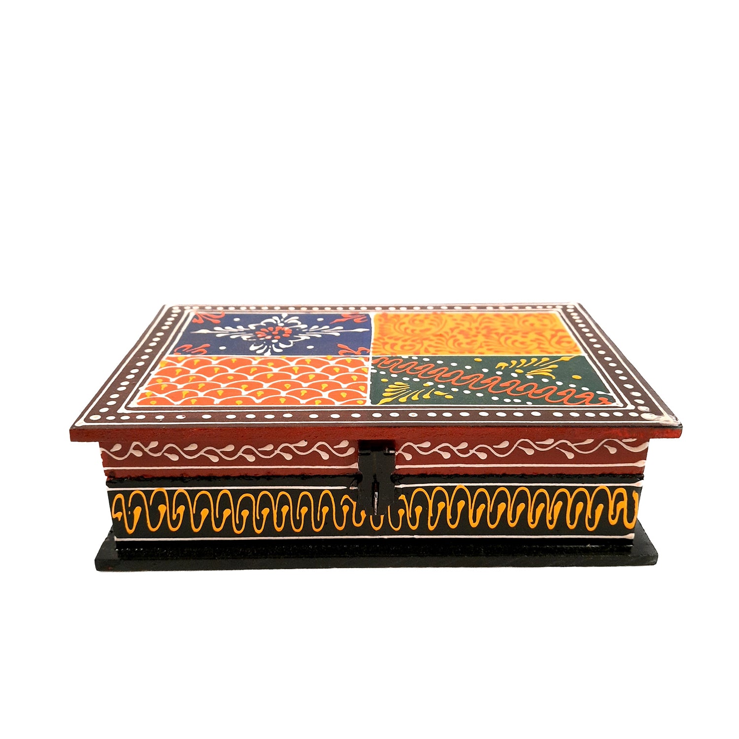 Wooden Box | Jewellery Box with Lock for Wedding & Anniversary Gift - 8X5- Apkamart #Style_Pack of 1