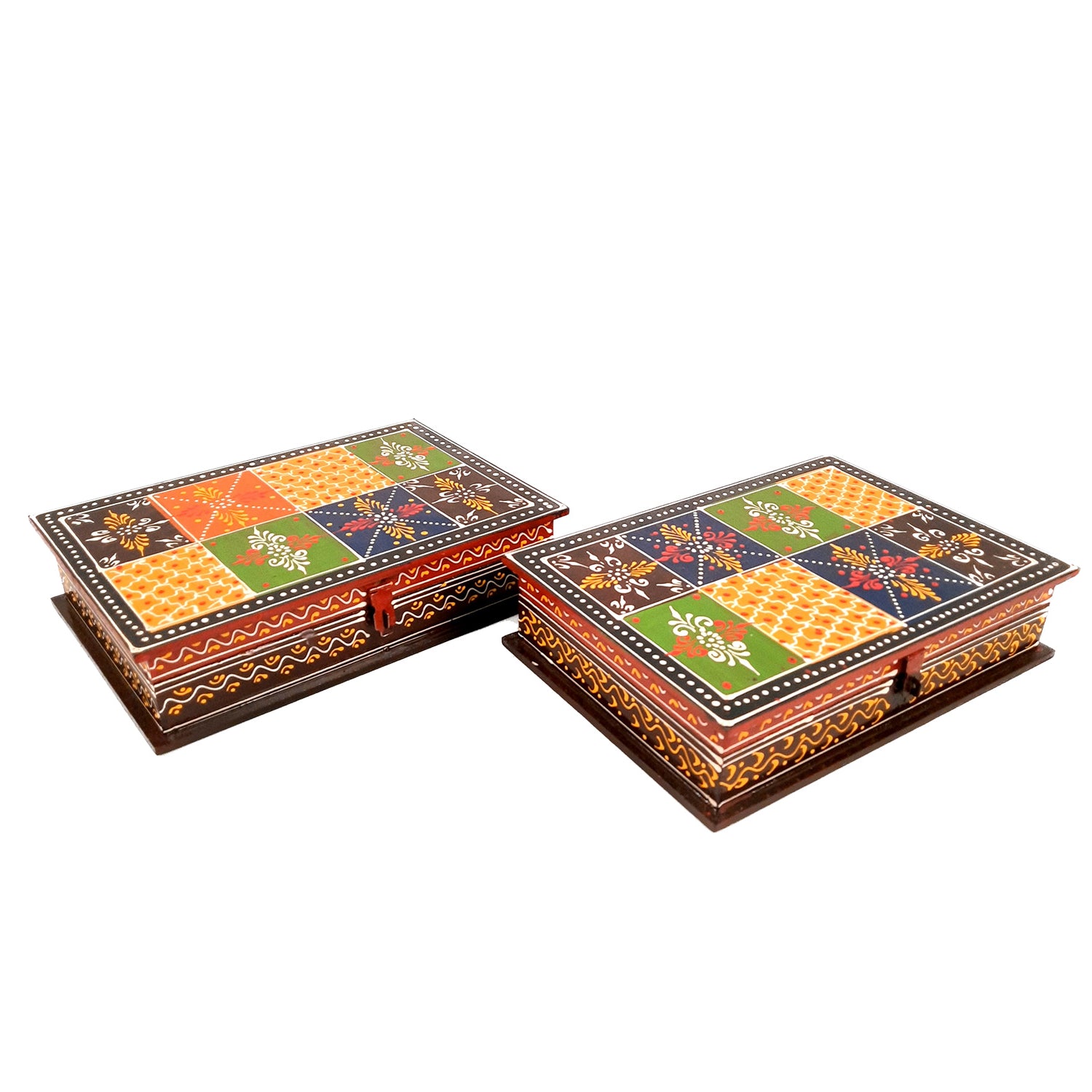 Jewelry Box Organizer | Earring box | Jewellery Organizer - 7X10-Apkamart #Style_Pack of 2