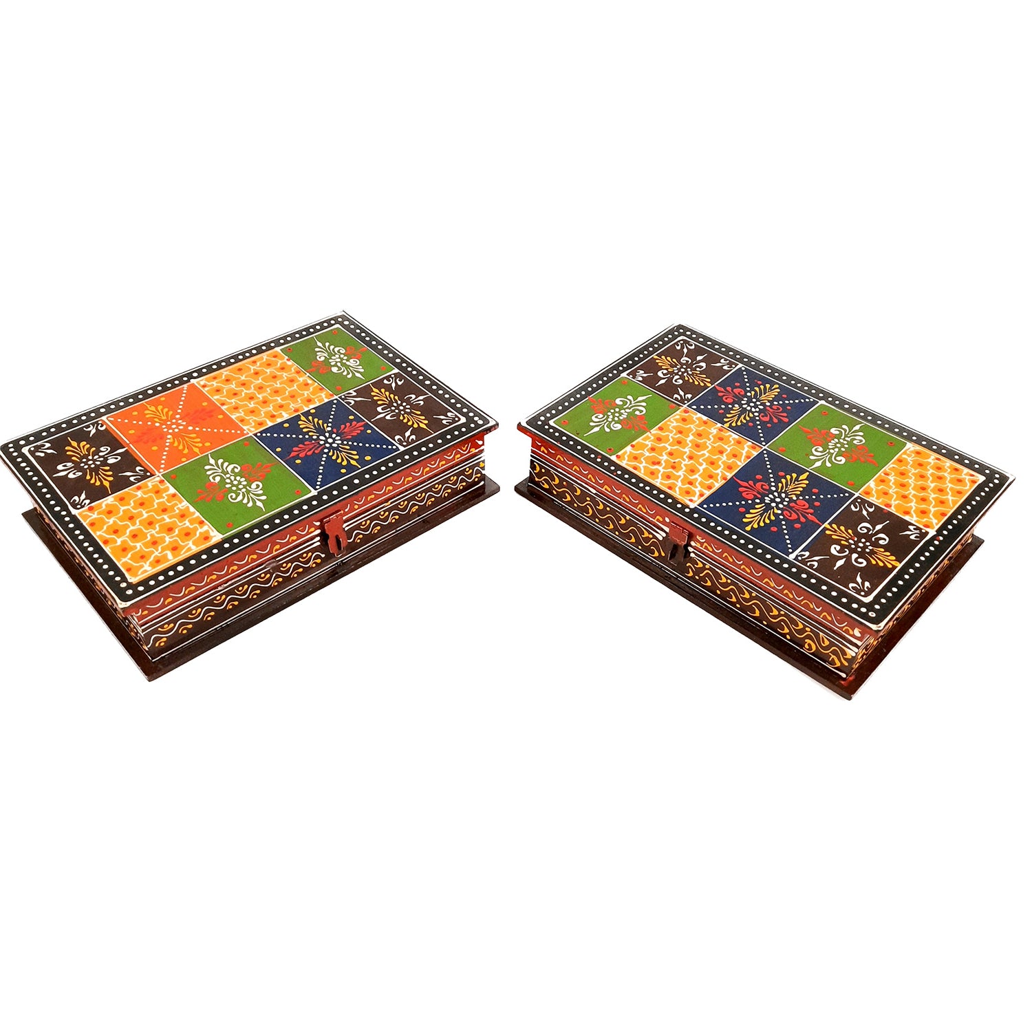 Jewelry Box Organizer | Earring box | Jewellery Organizer - 7X10-Apkamart #Style_Pack of 2