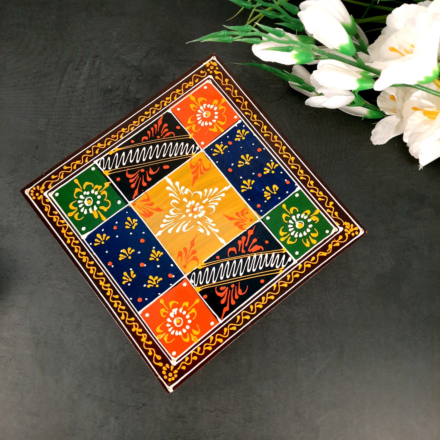 Jewellery Box for Earrings | Jewellery Organizer - 8 Inch- Apkamart #Style_pack of 1