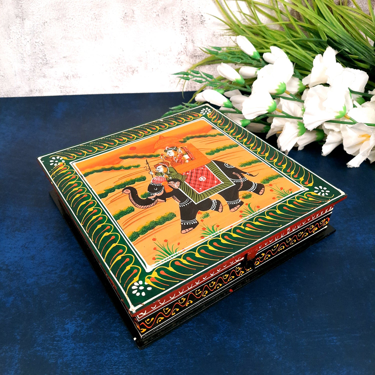 Jewellery Box | Decorative Box - For Earring & Necklace - 10 Inch- Apkamart #Style_pack of 2