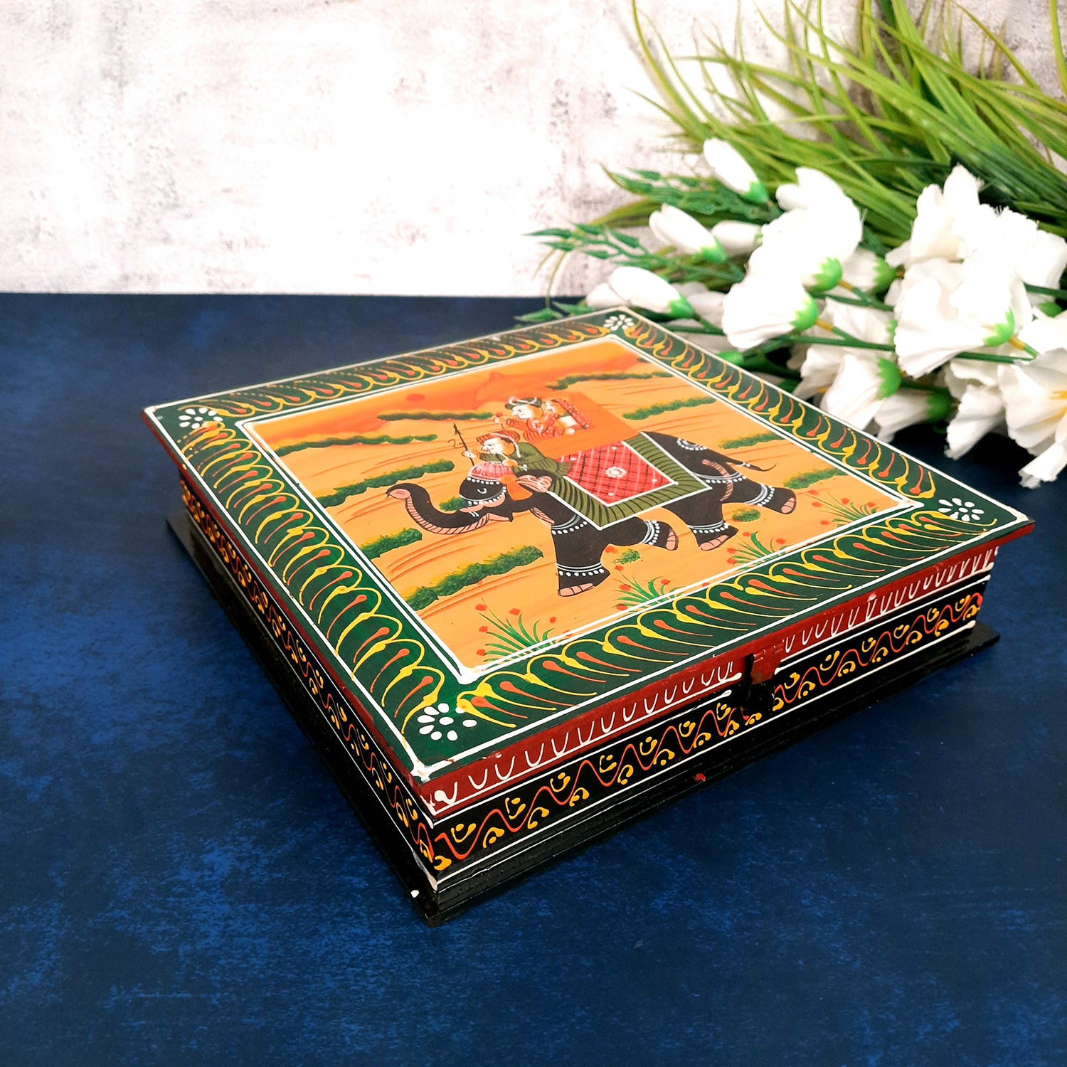 Jewellery Box | Decorative Box - For Earring & Necklace - 10 Inch- Apkamart #Style_pack of 2