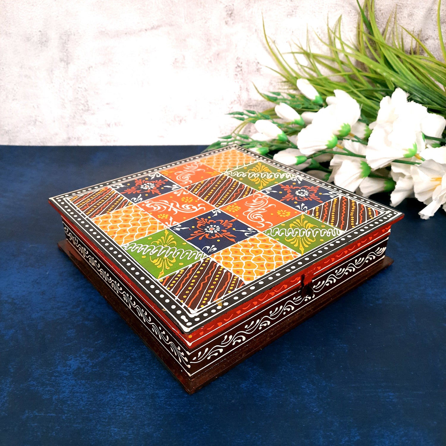 Wooden Jewelry Box | Jewellery Organizer - 10 Inch-Apkamart #Style_pack of 2