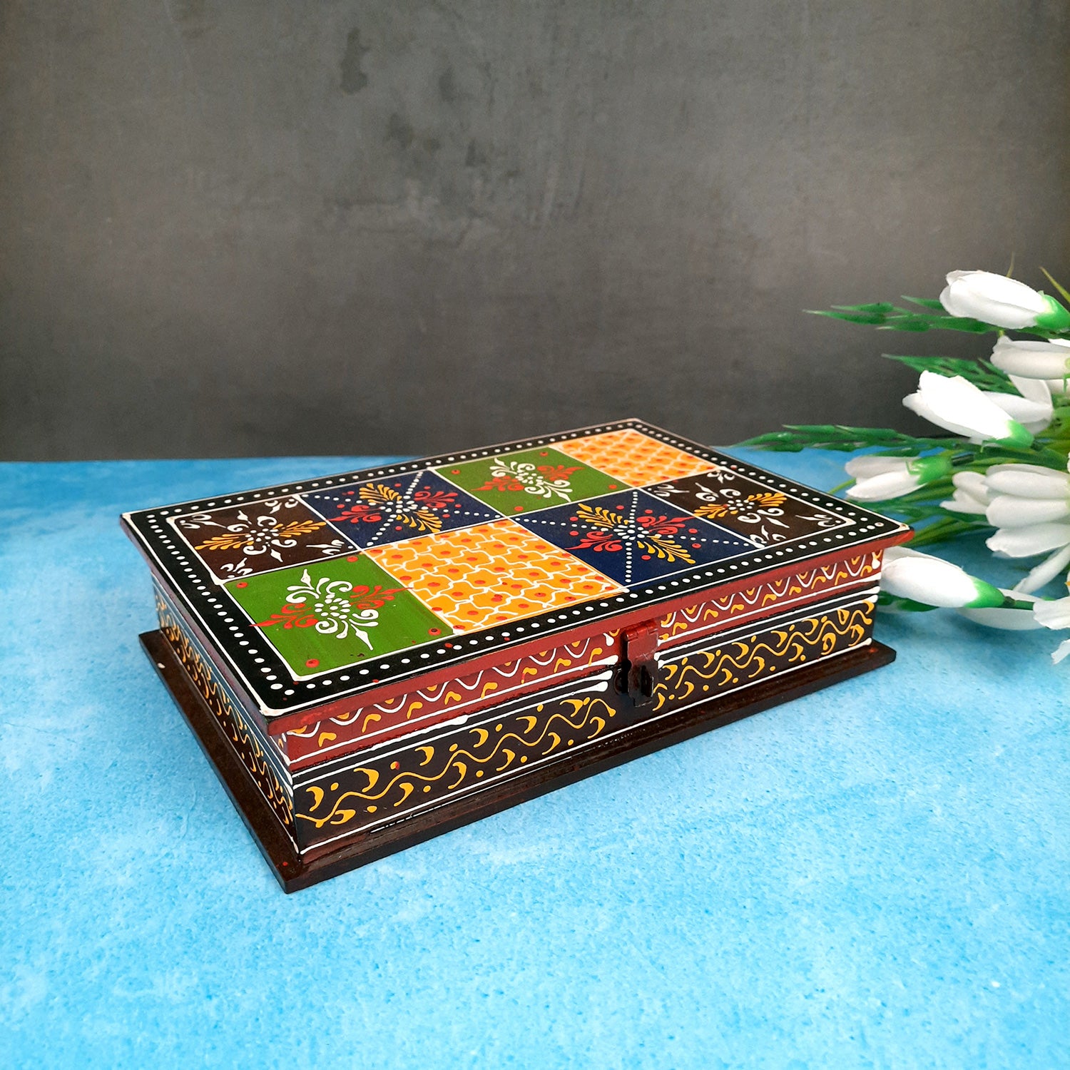 Jewelry Box Organizer | Earring box | Jewellery Organizer - 7X10-Apkamart #Style_Pack of 1