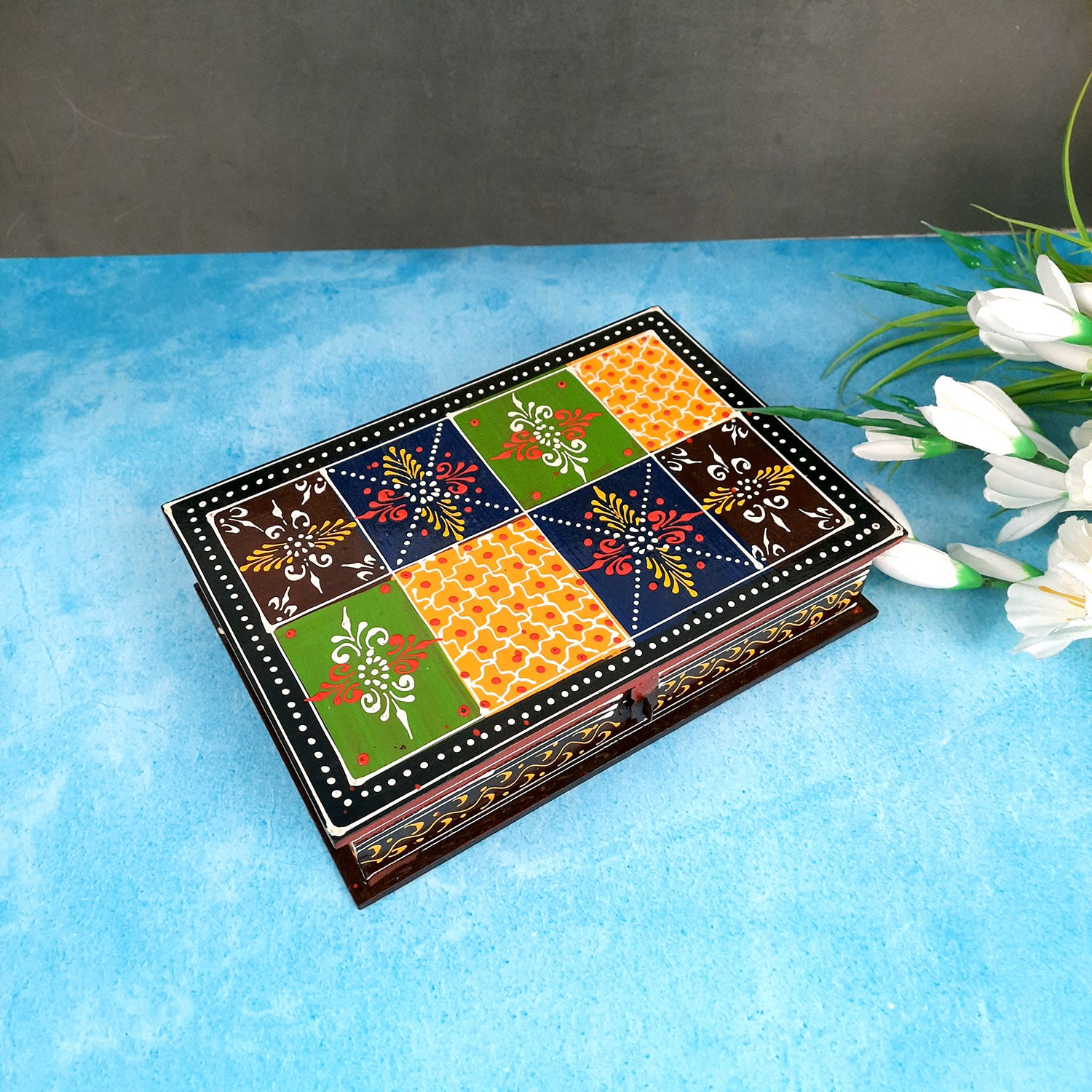 Jewelry Box Organizer | Earring box | Jewellery Organizer - 7X10-Apkamart #Style_Pack of 1