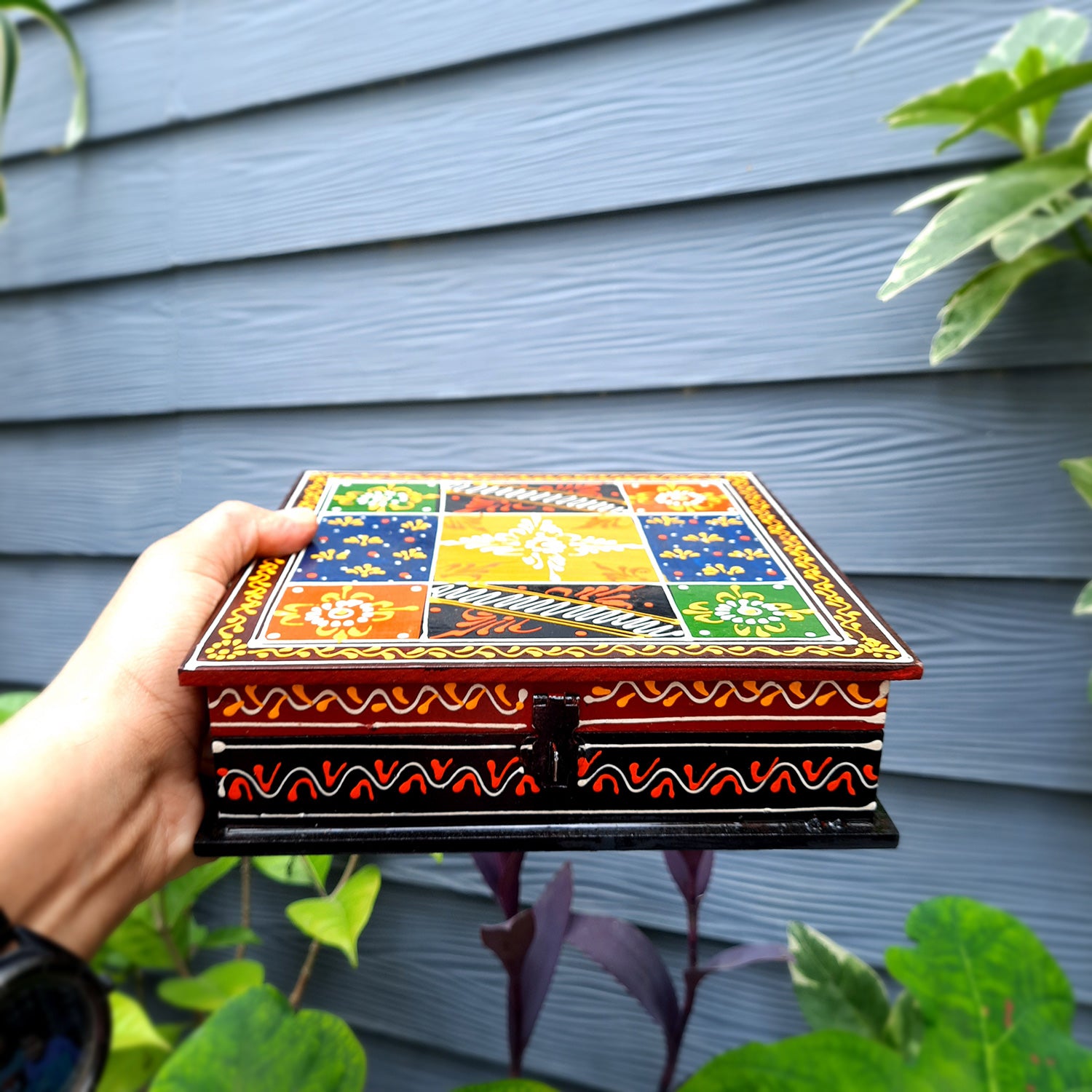 Jewellery Box for Earrings | Jewellery Organizer - 8 Inch- Apkamart #Style_pack of 1