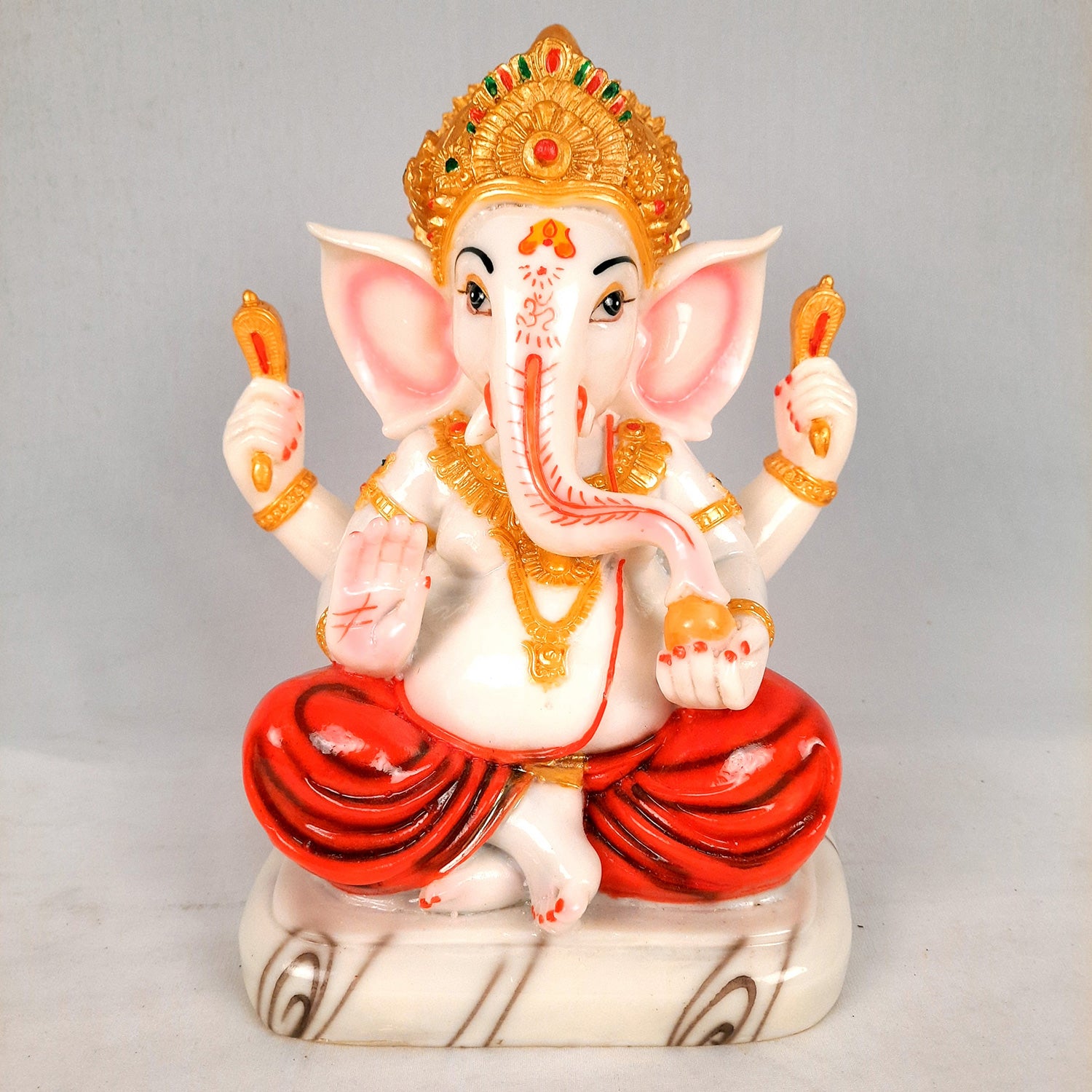 Ganesh Murti | Ganesh Idol for Home & Pooja - 10 inch- Apkamart