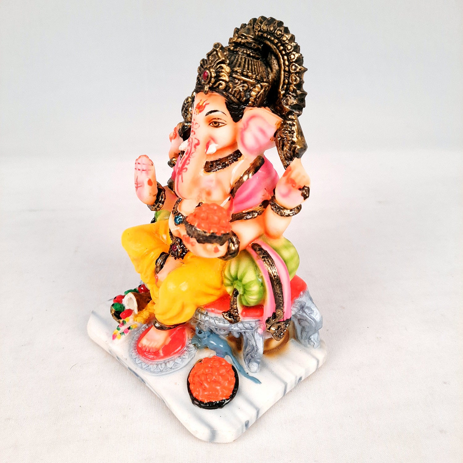 Ganesh Idol | Ganesha Statue - for Puja, Home & Table Decor | Housewarming, Diwali & Festival Gift - 6 Inch - apkamart