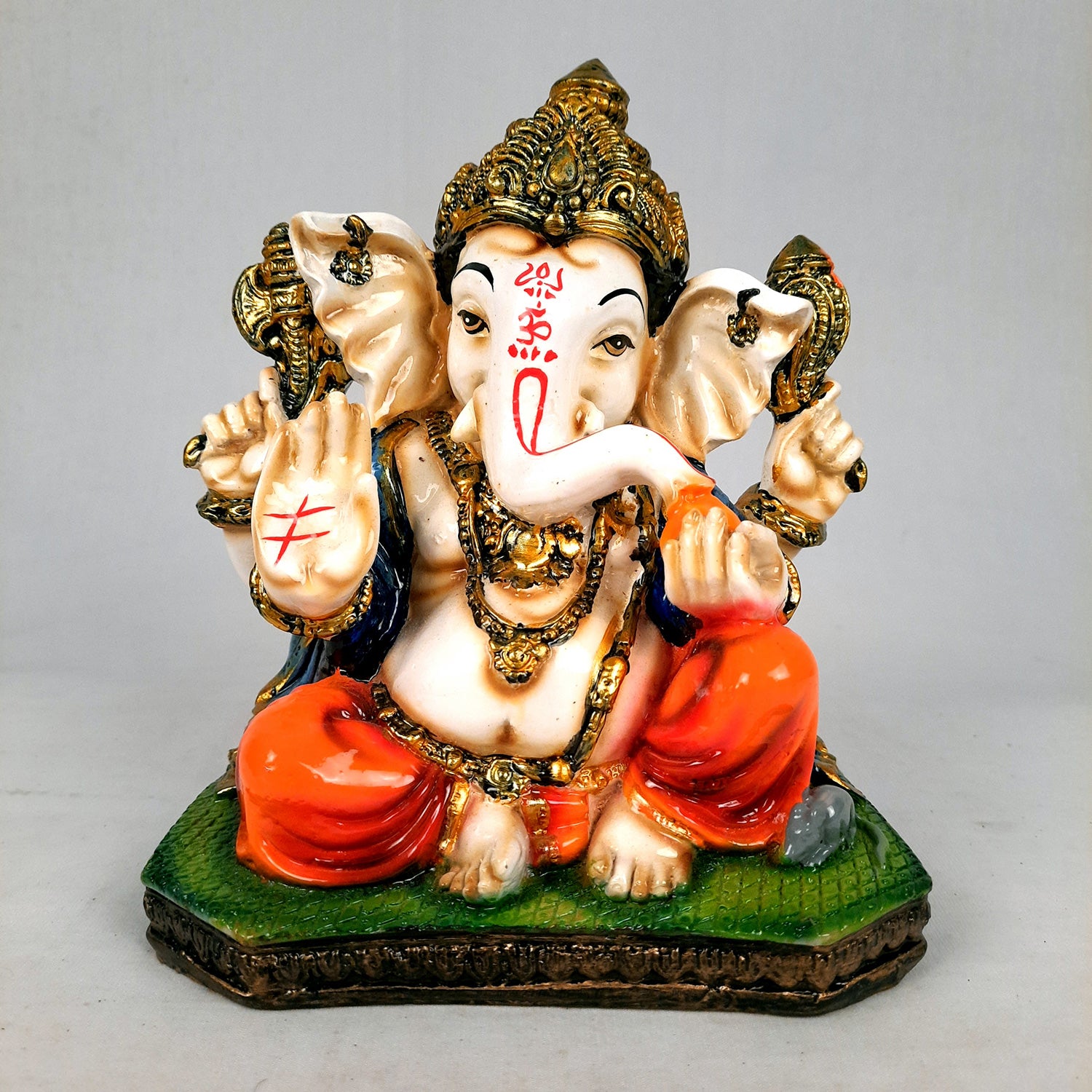 Ganpati Showpiece |Ganesh Statue for Home & Pooja - 8 Inch-Apkamart