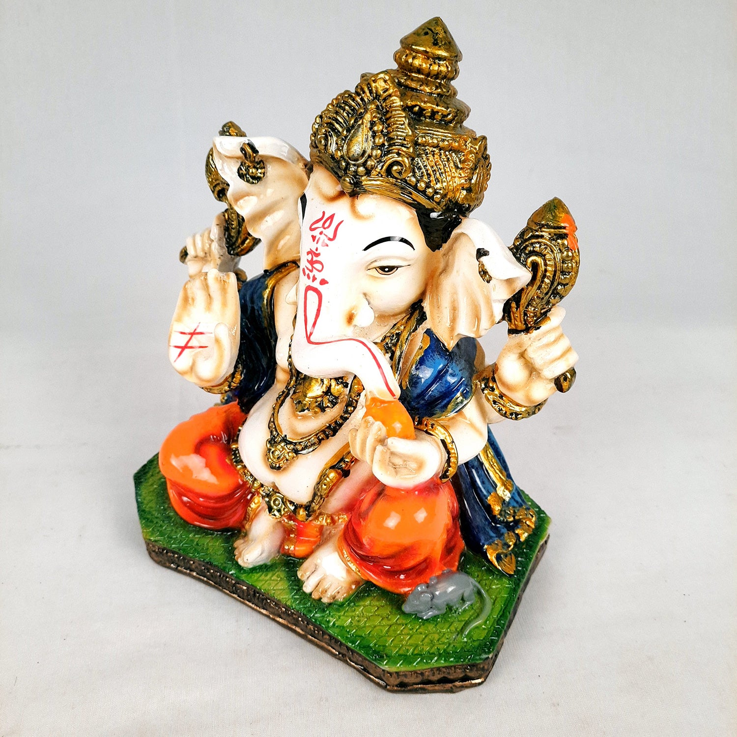Ganpati Showpiece |Ganesh Statue for Home & Pooja - 8 Inch-Apkamart